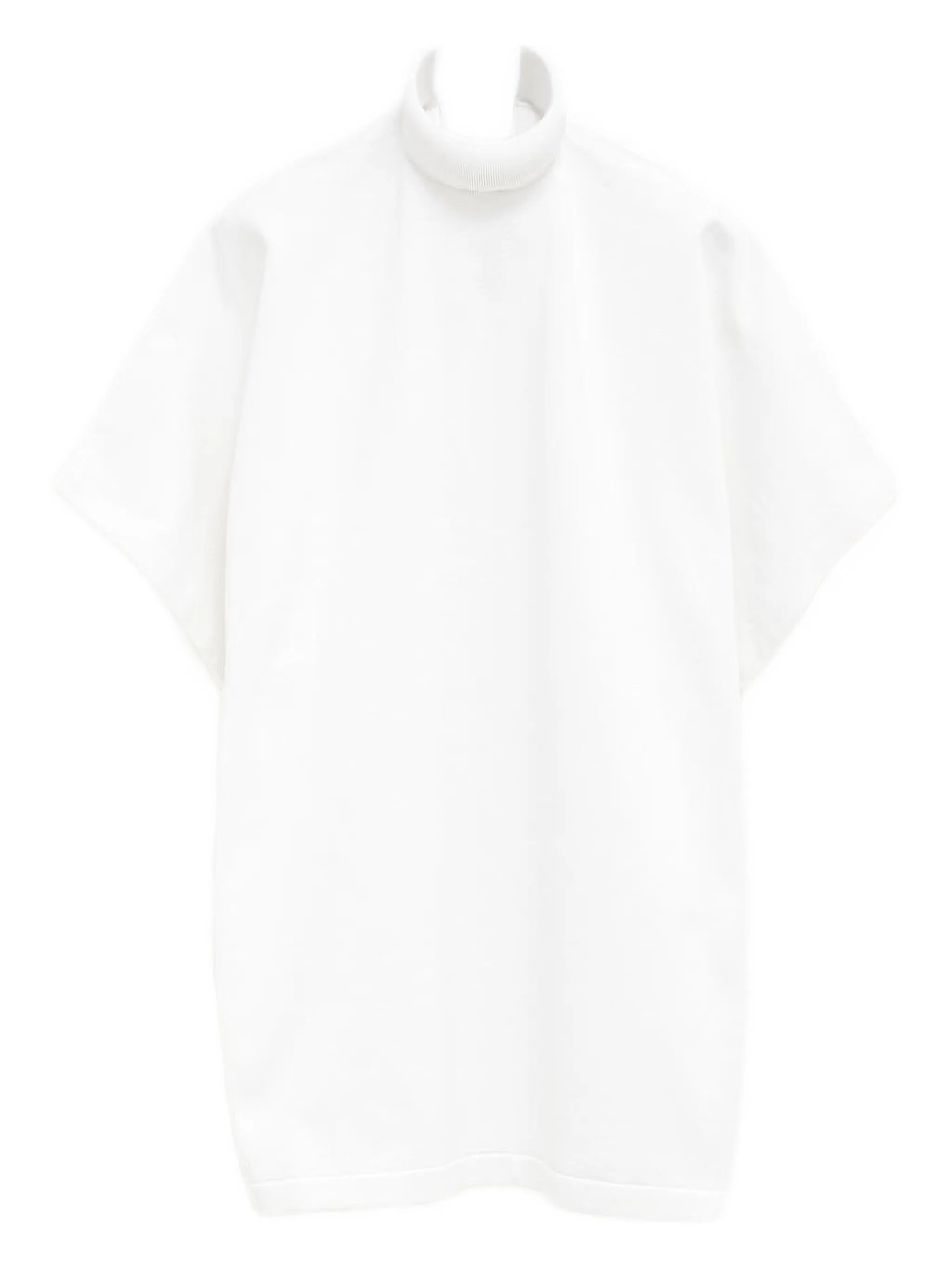 V-back cotton blouse
