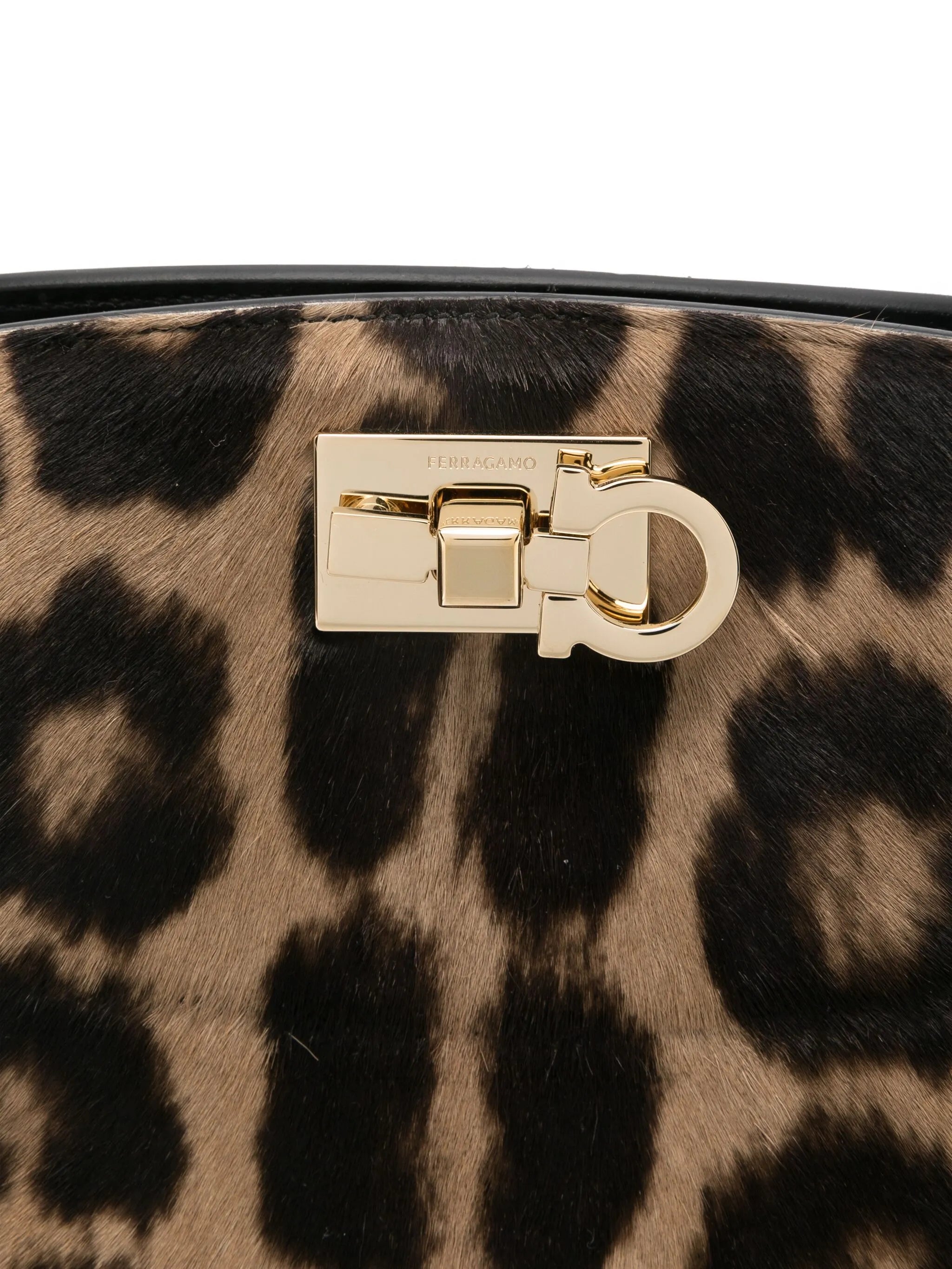 Studio Box leopard-print satchel bag