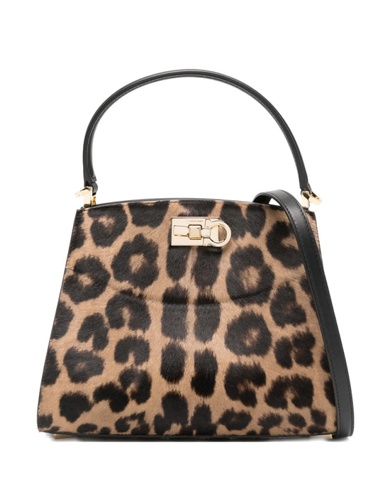 Studio Box leopard-print satchel bag