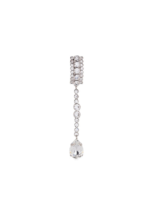 crystal-embellished drop earring
