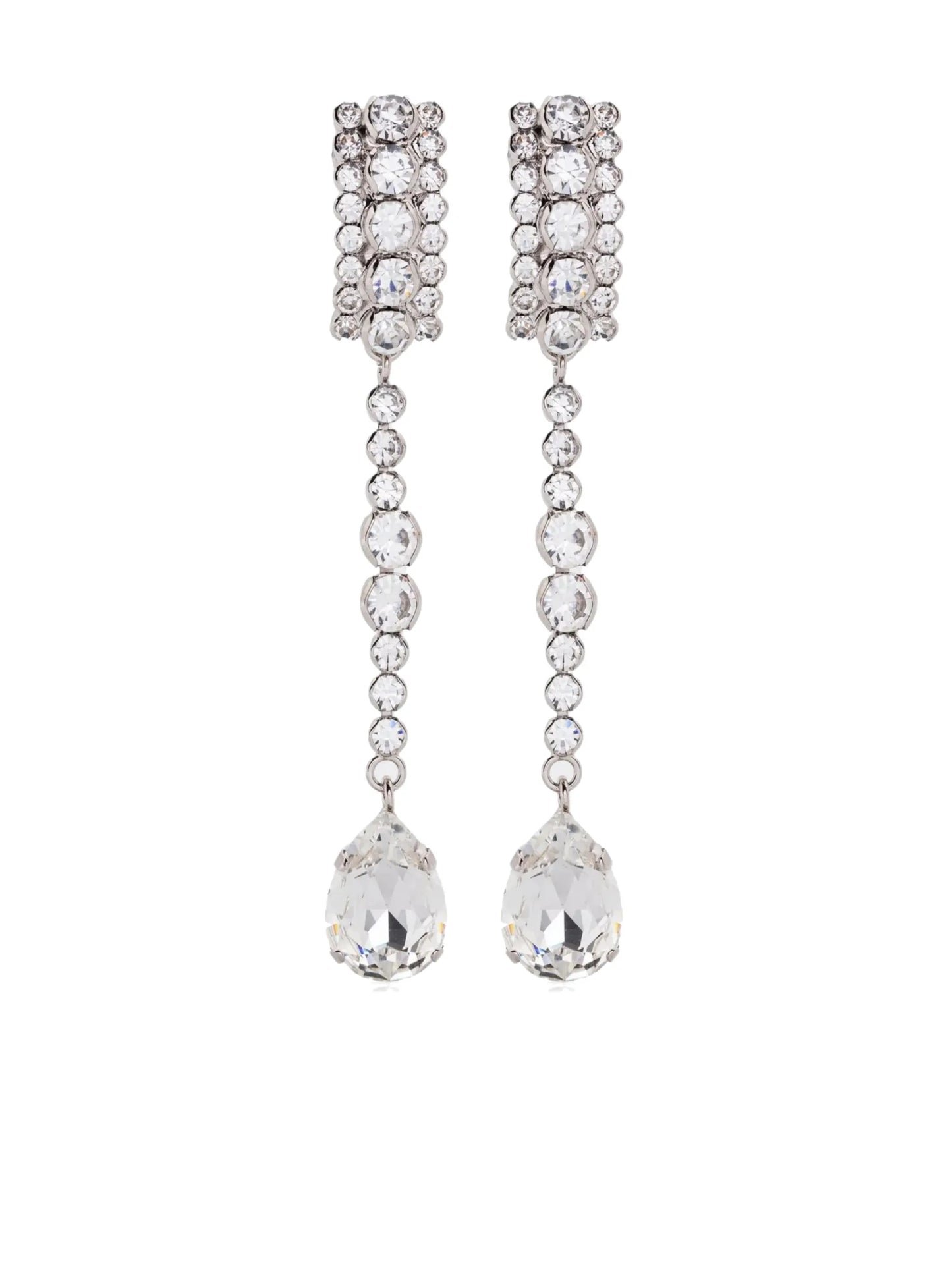 crystal-embellished drop earrings