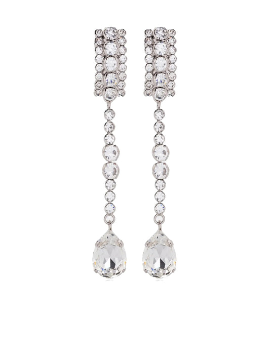 crystal-embellished drop earrings