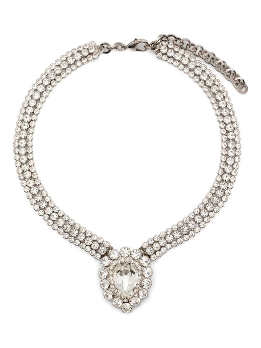 crystal-embellished necklace