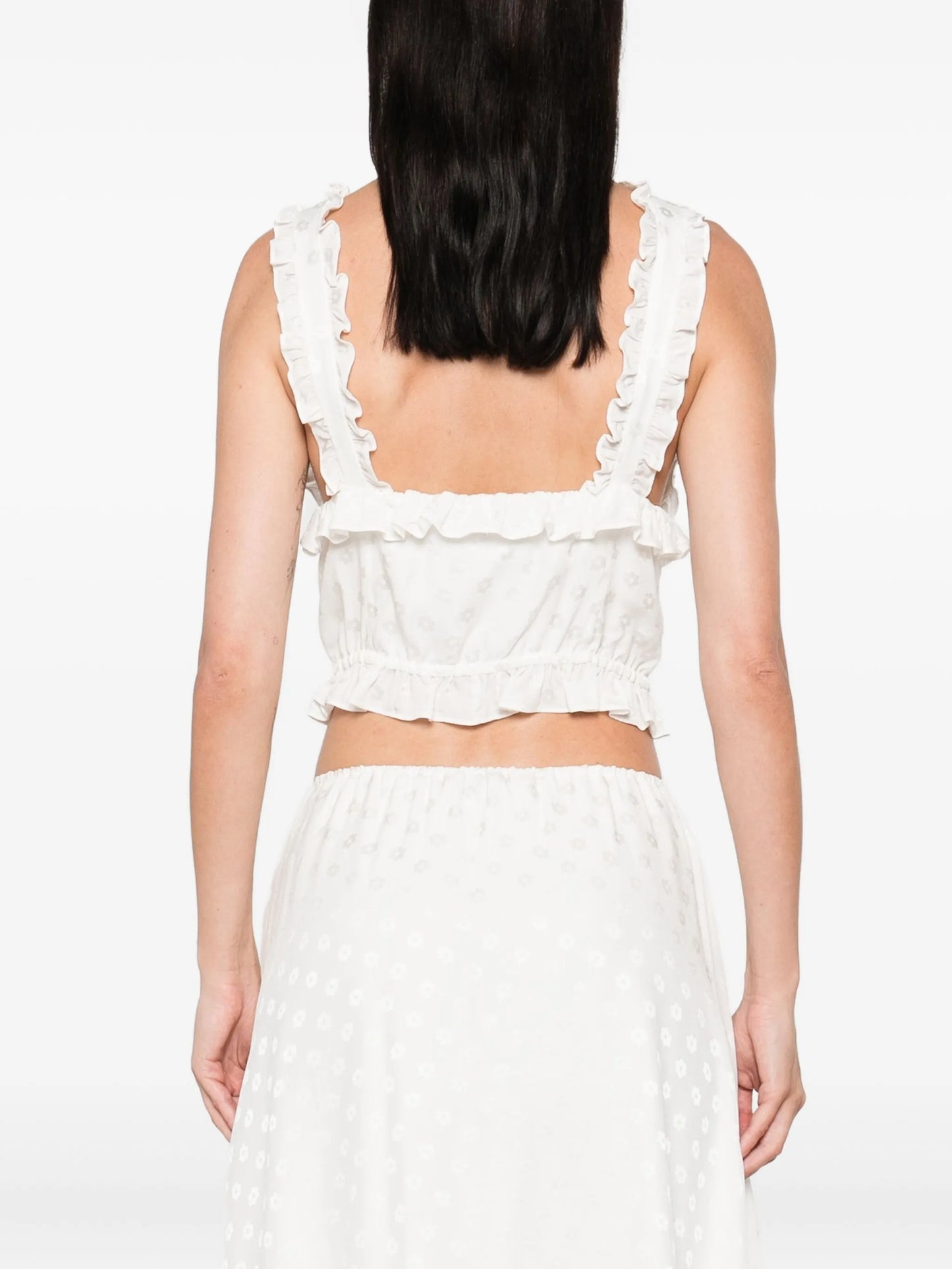 bow-detail sleeveless top