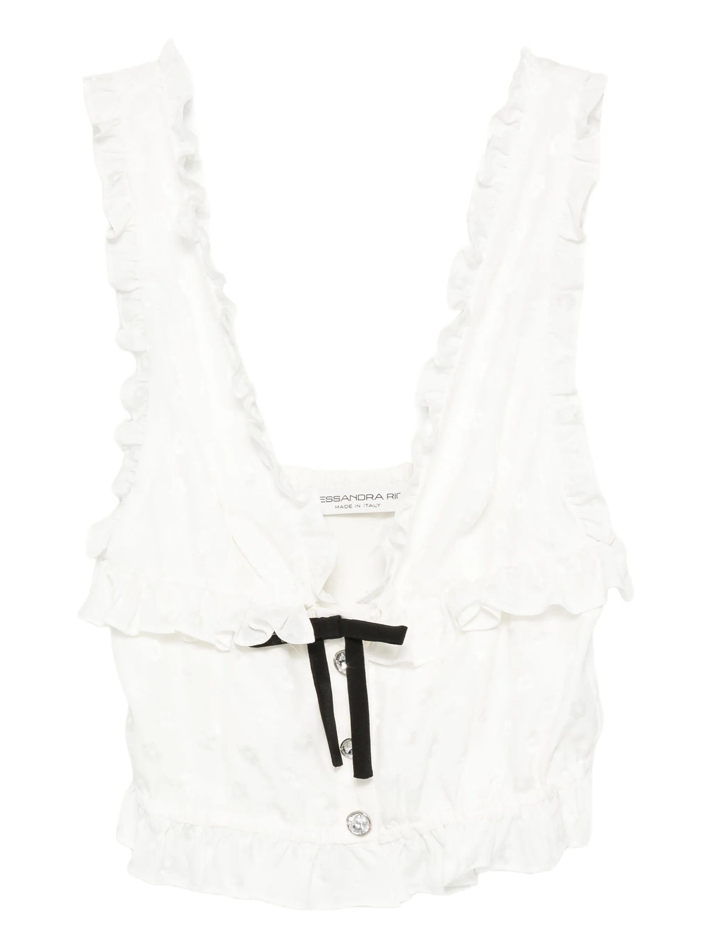 bow-detail sleeveless top