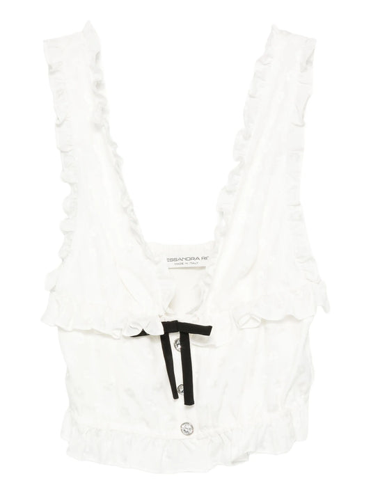 bow-detail sleeveless top