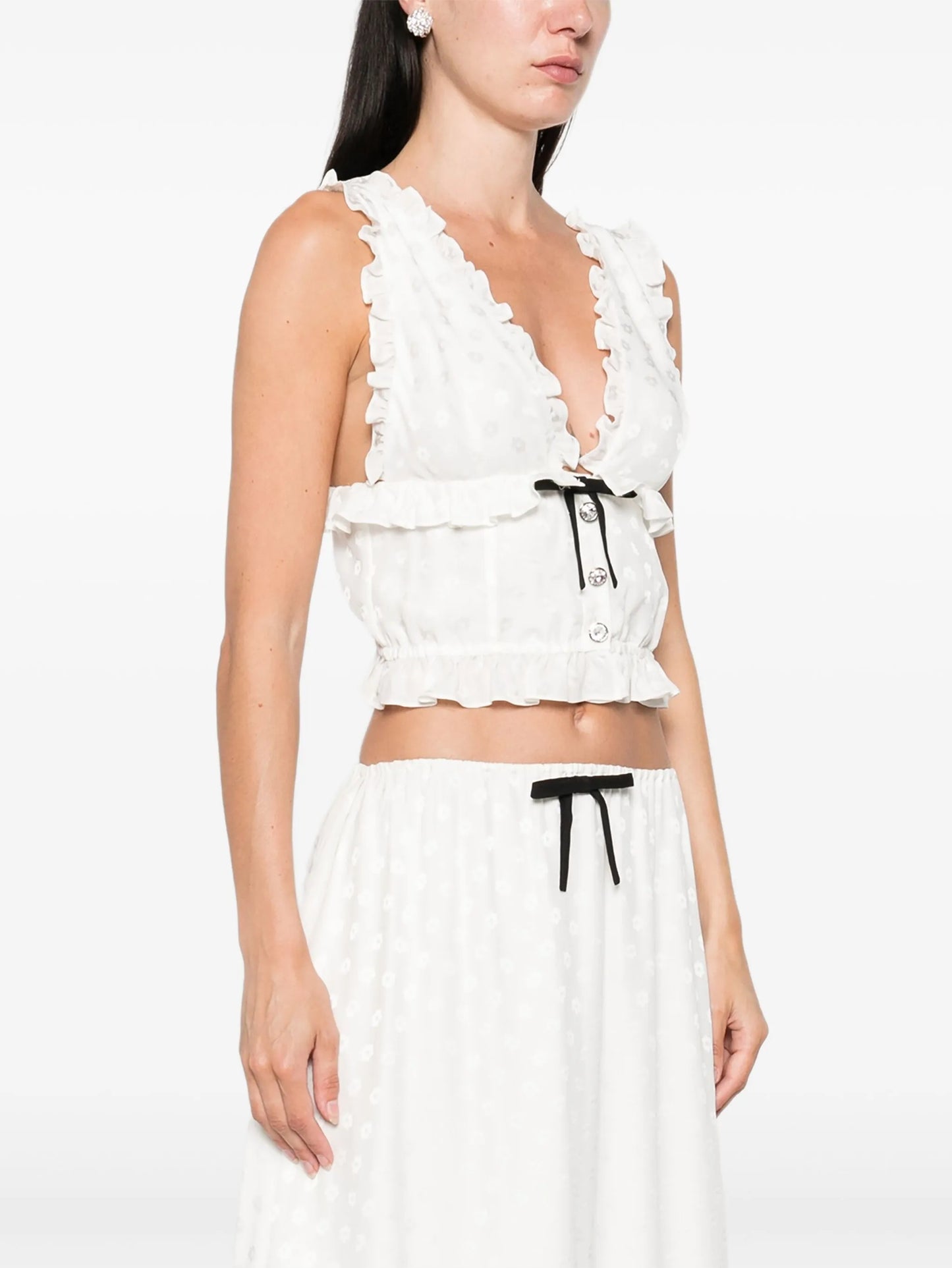 bow-detail sleeveless top