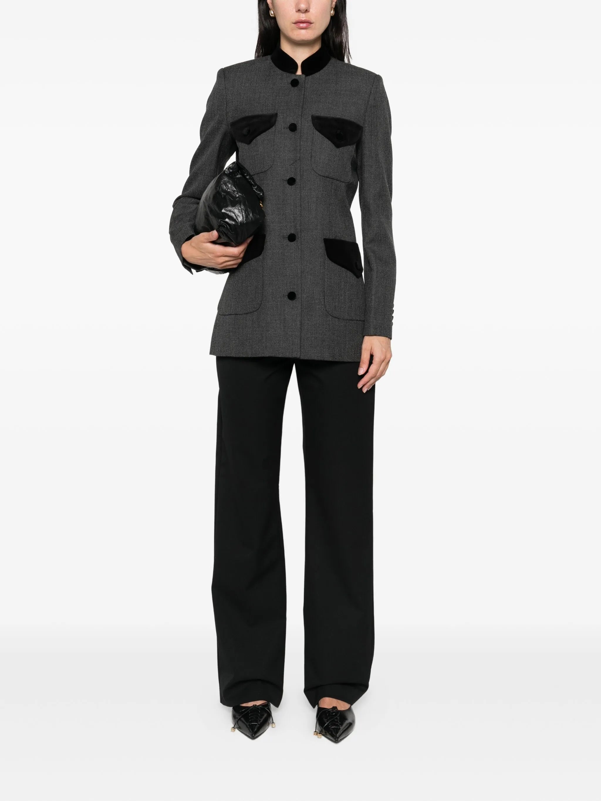 single-breasted blazer