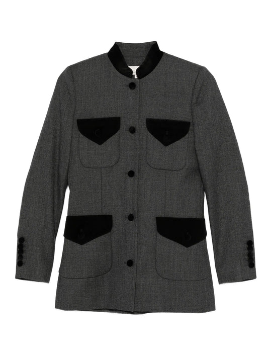 single-breasted blazer