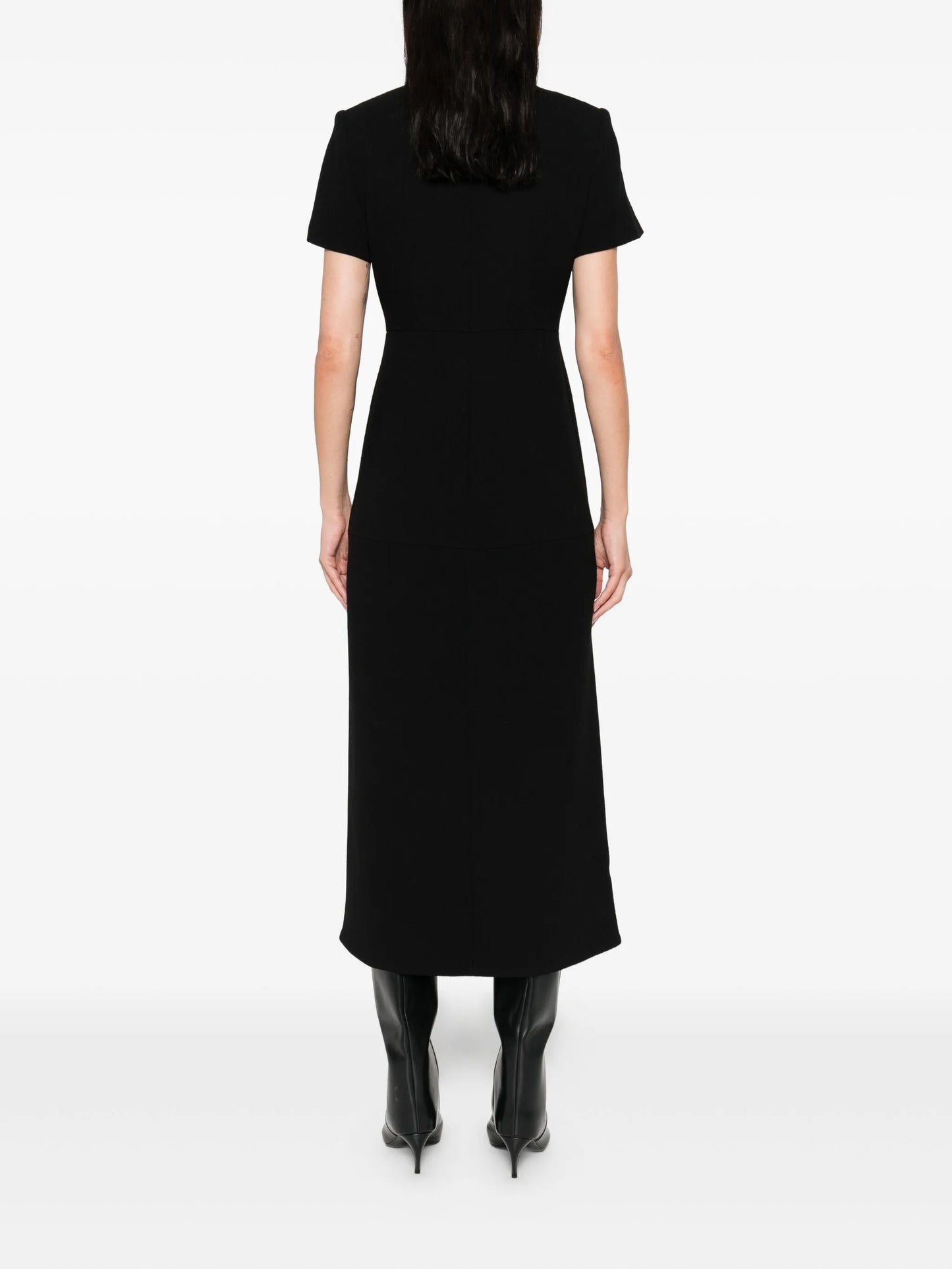 short sleeve midi dress