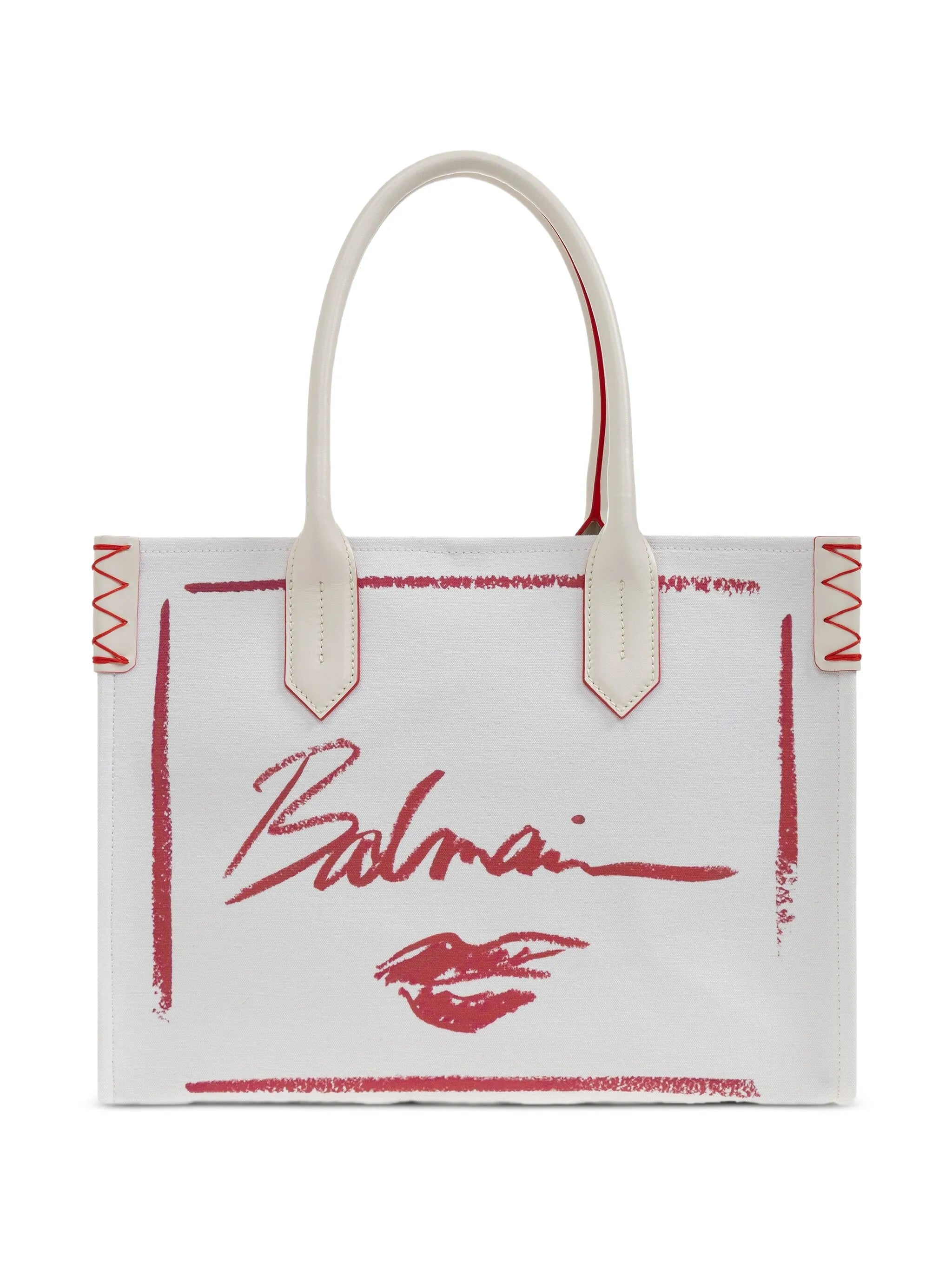logo-print tote bag