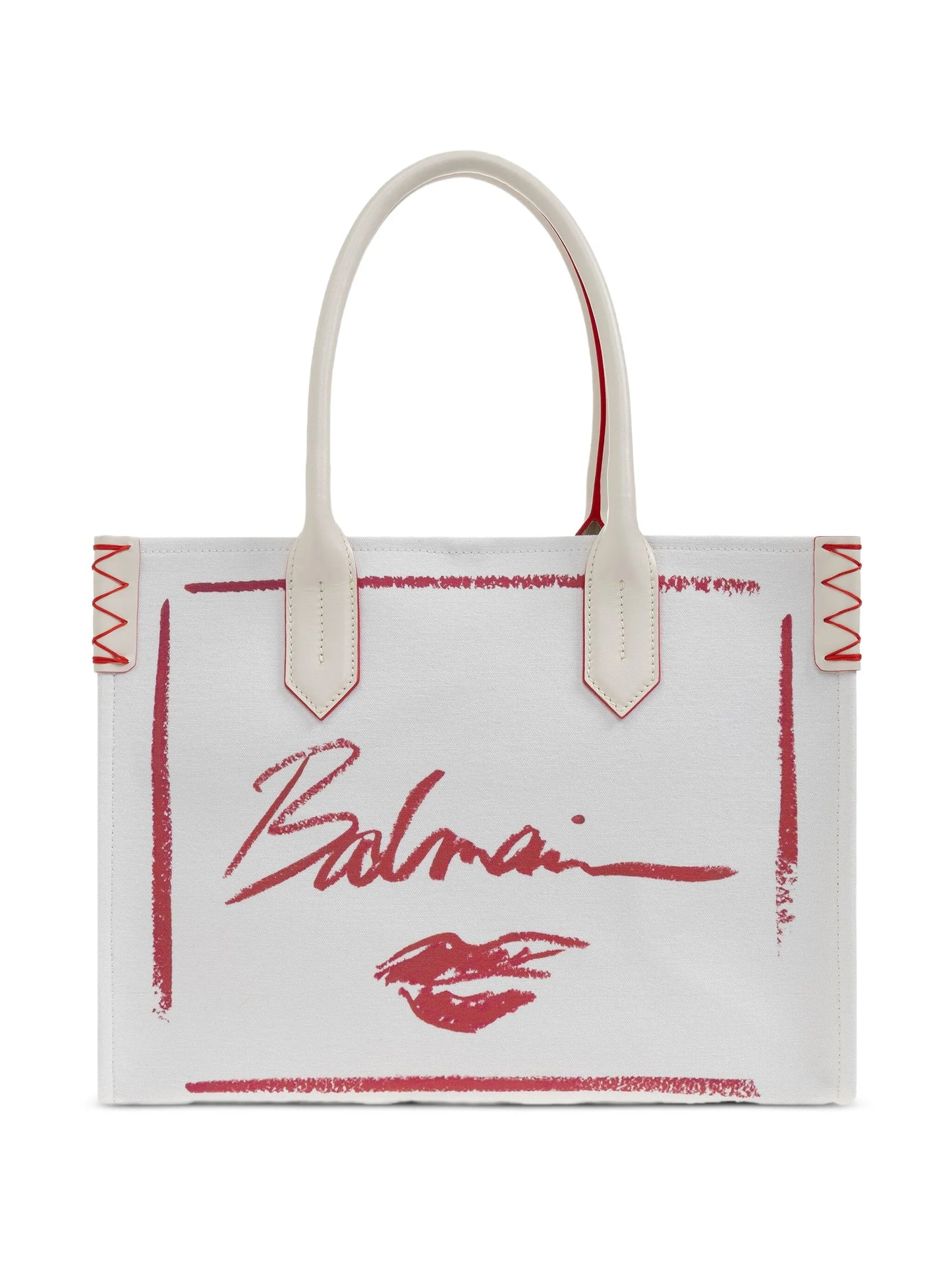 logo-print tote bag