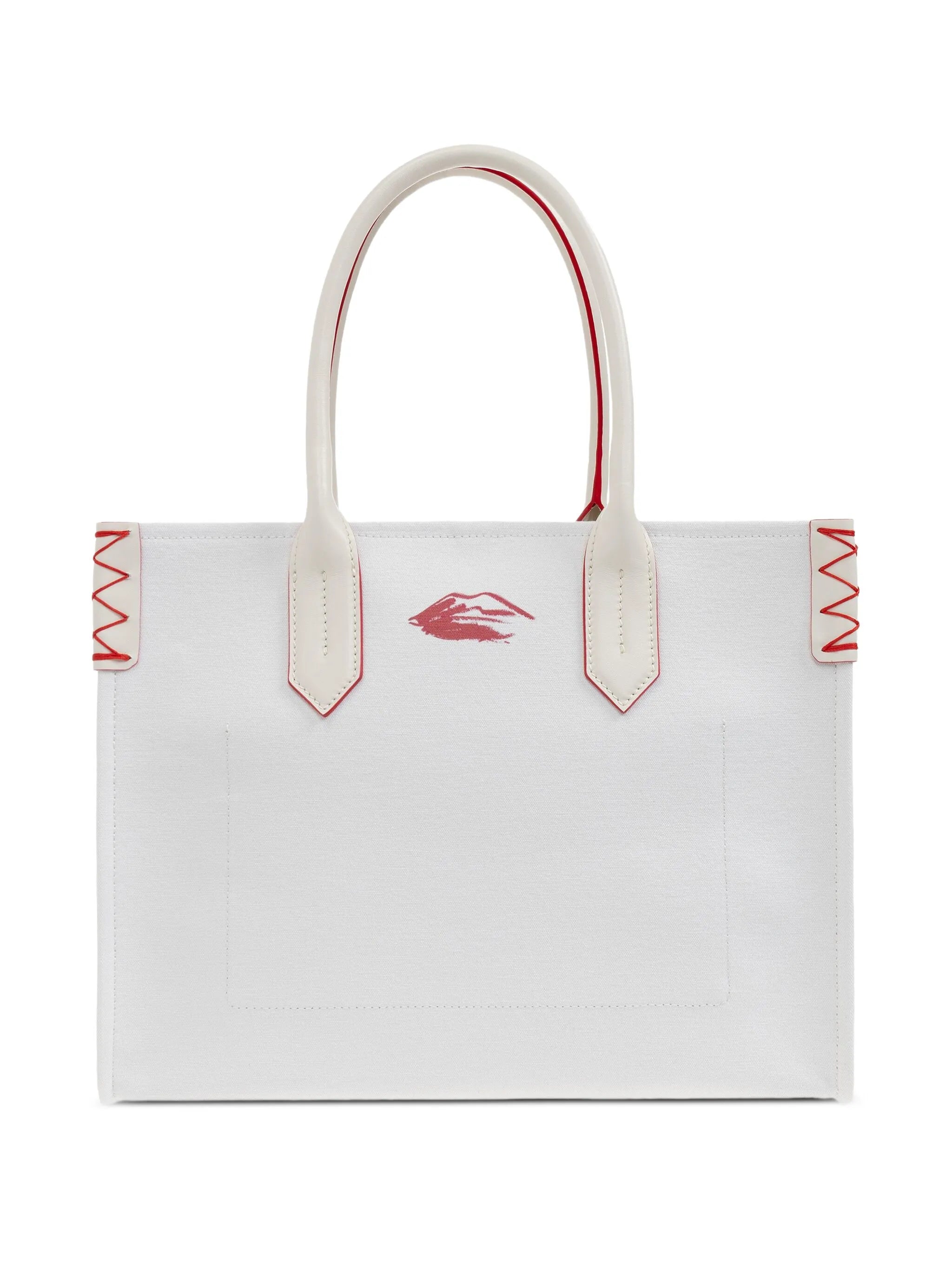 logo-print tote bag