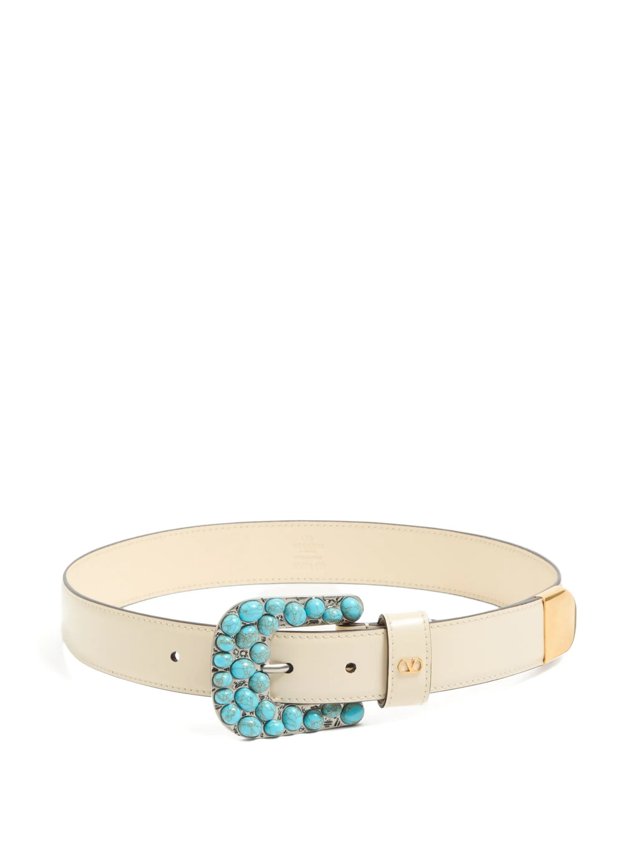 VLogo Signature brushed calfskin belt 30mm