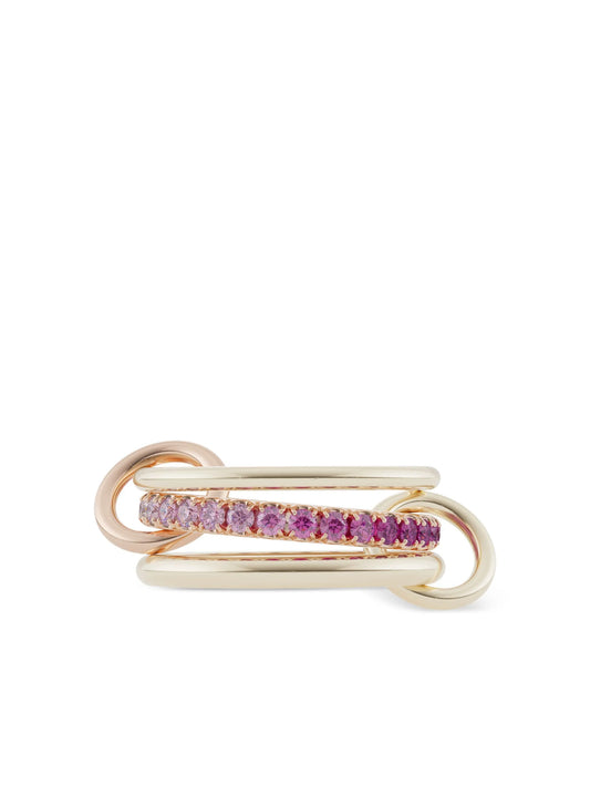 18K yellow gold Petunia sapphire ring