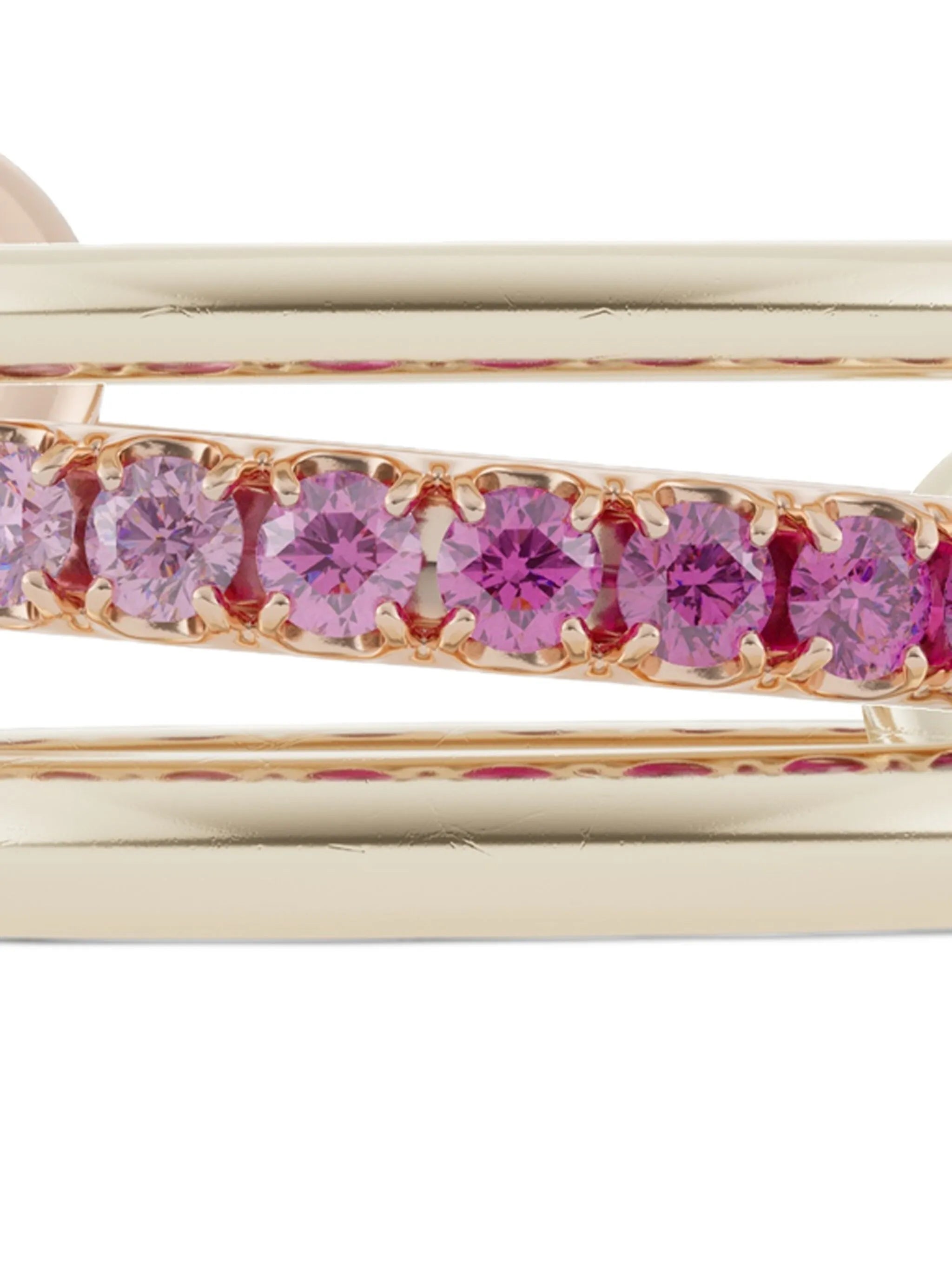 18K yellow gold Petunia sapphire ring