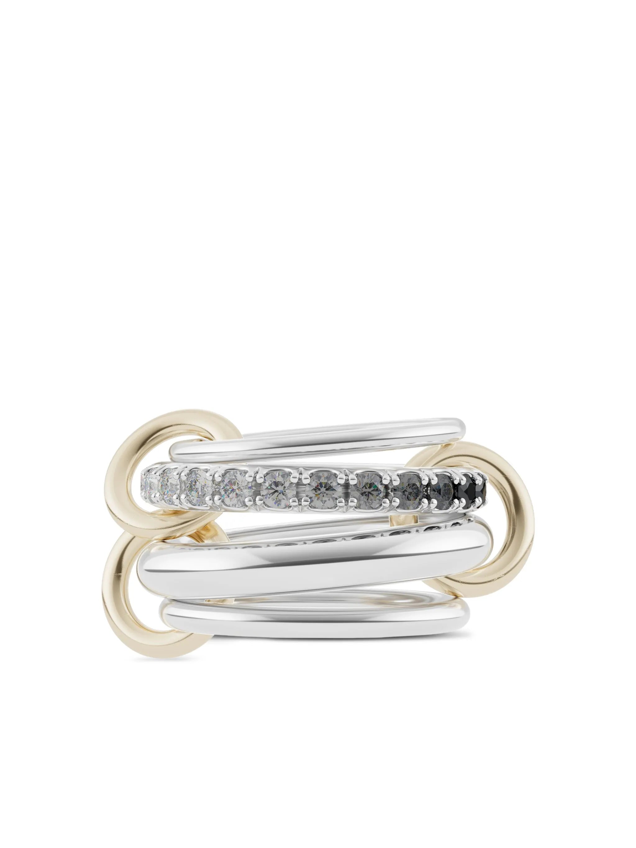 18K yellow gold Janssen diamonds ring