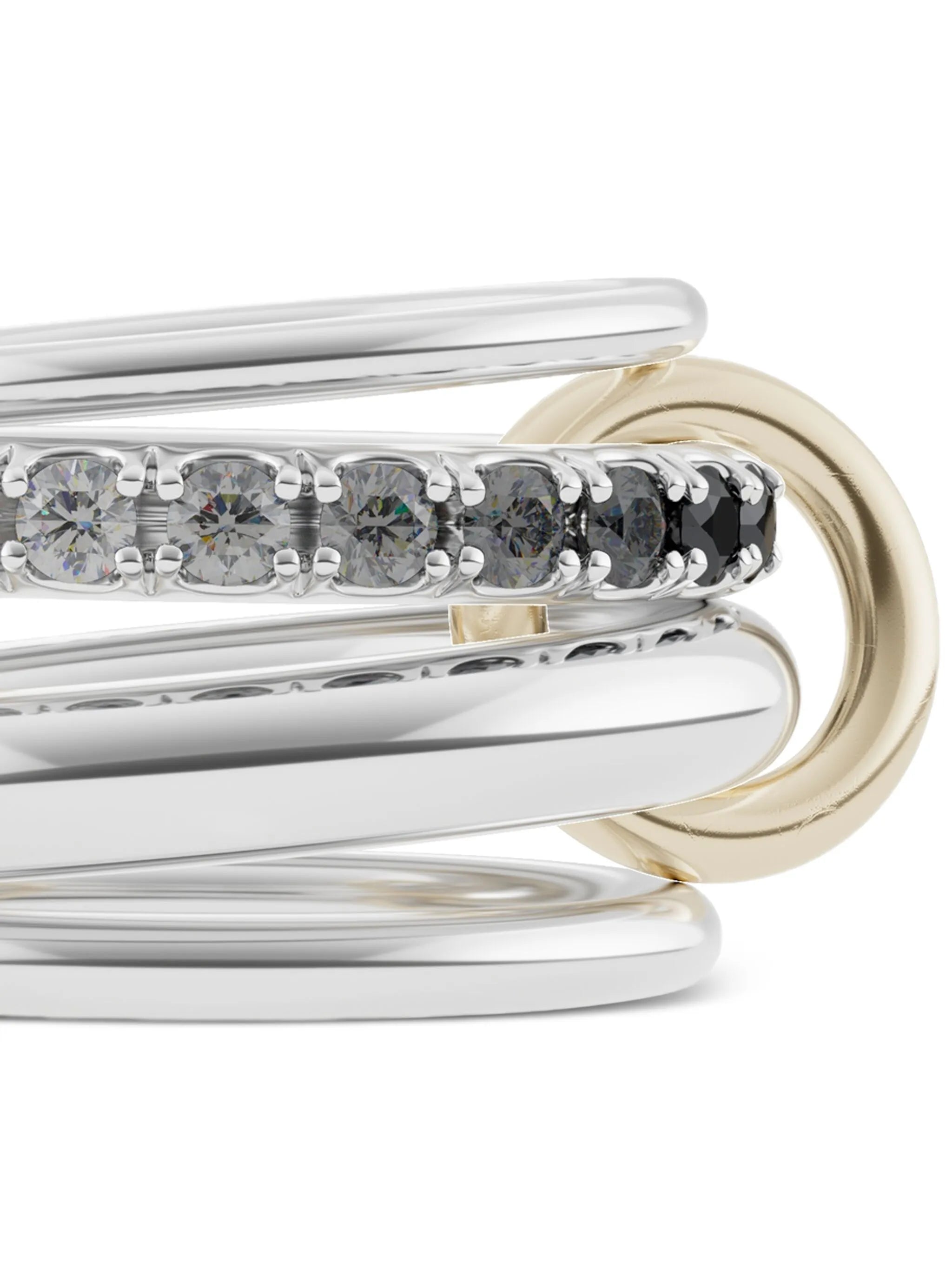 18K yellow gold Janssen diamonds ring