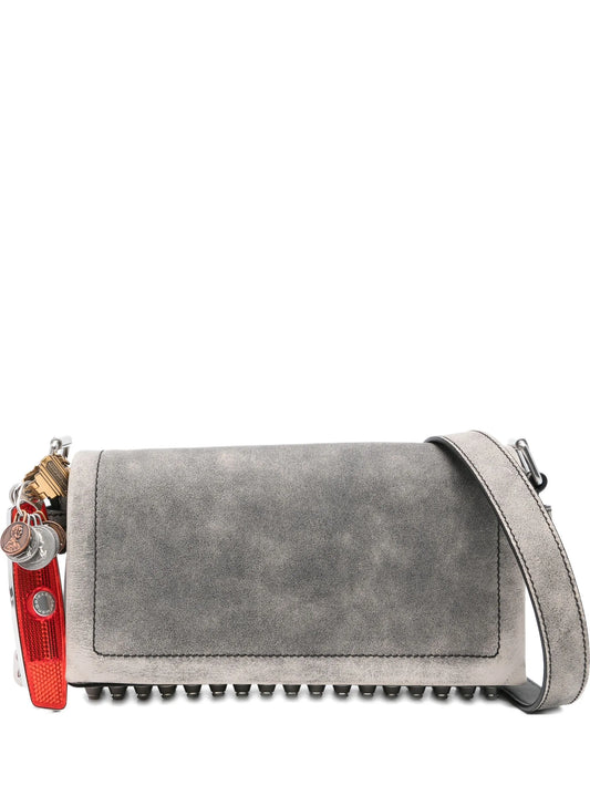 studded flap shoulder bag