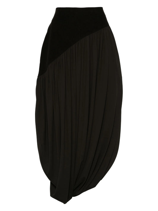 satin midi skirt
