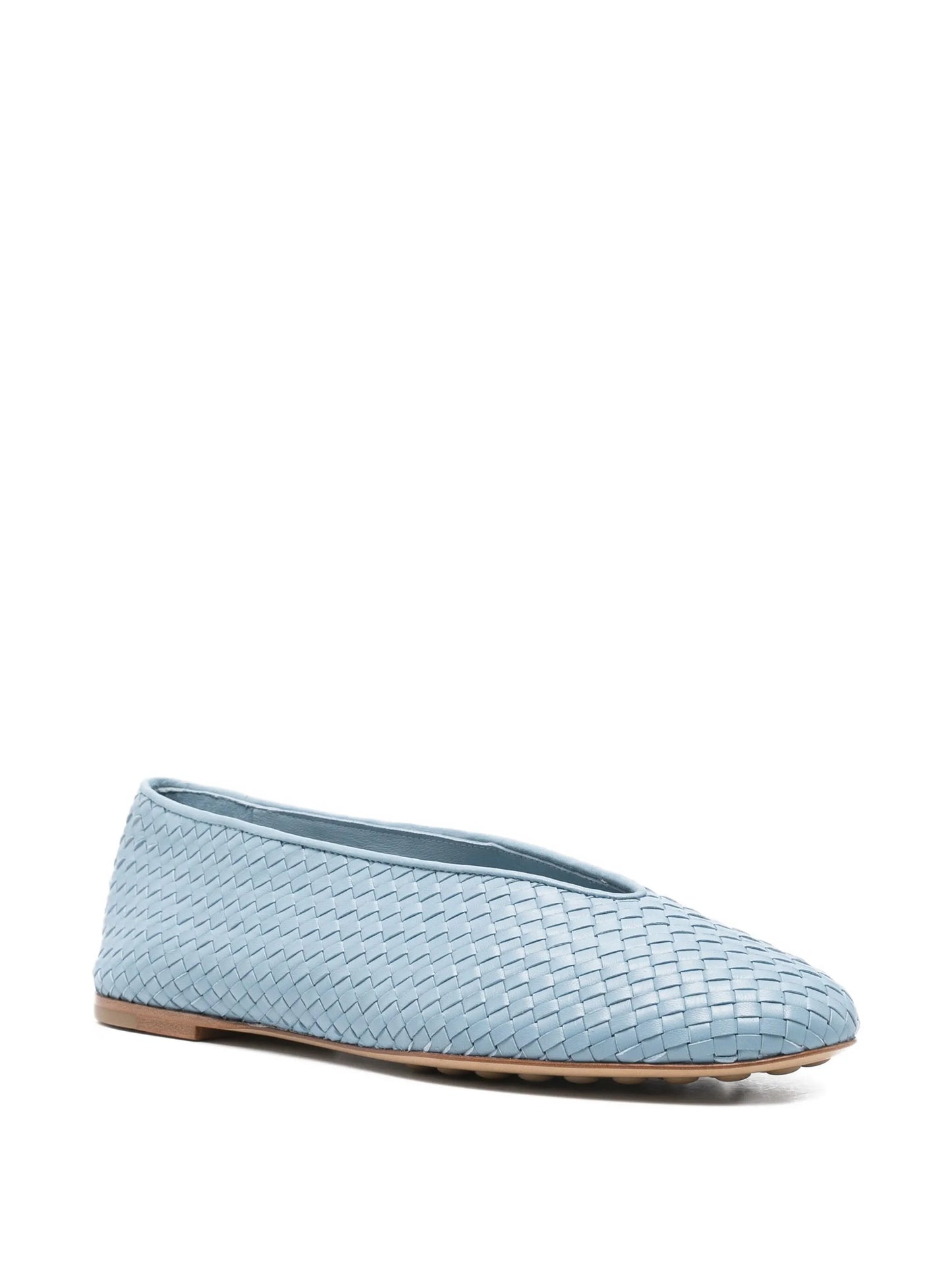 Intrecciato ballet flats