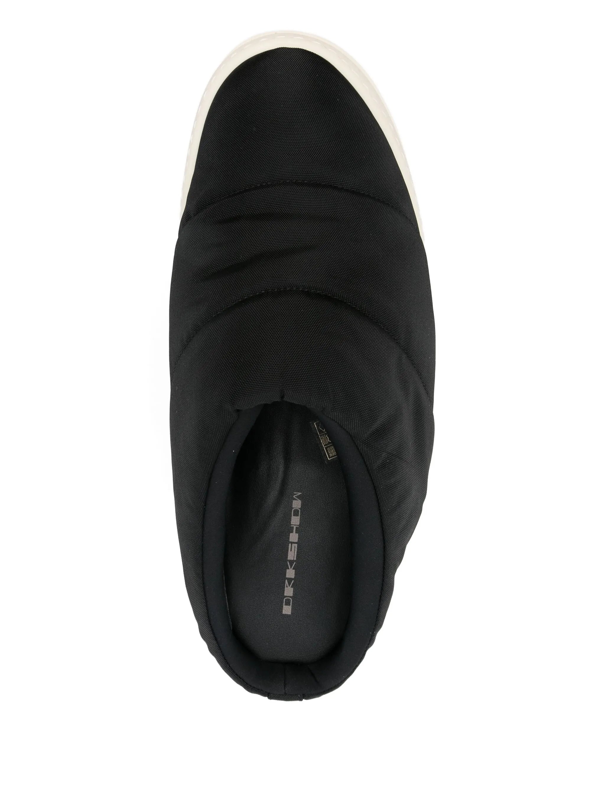 quilted platform slippers