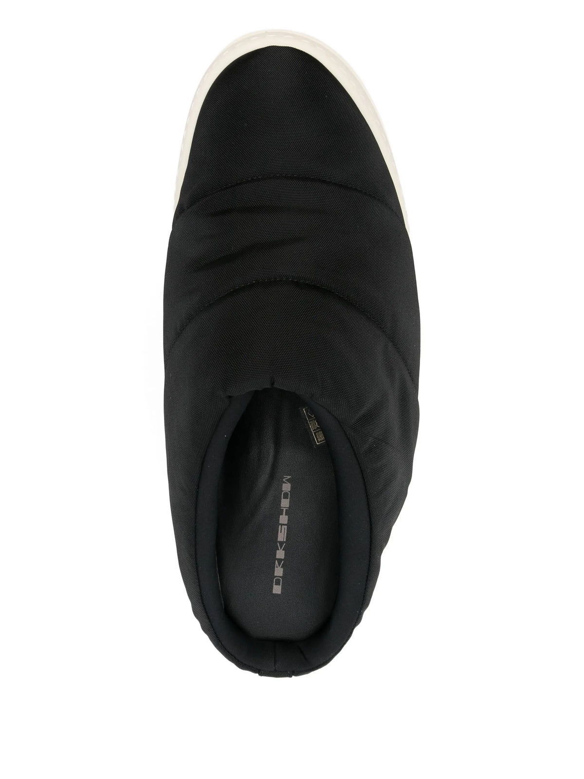 quilted platform slippers