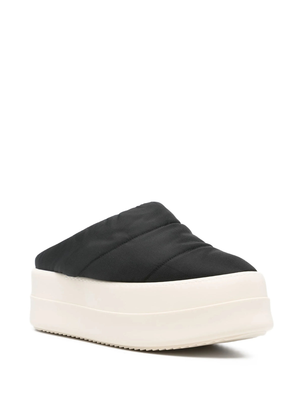 quilted platform slippers