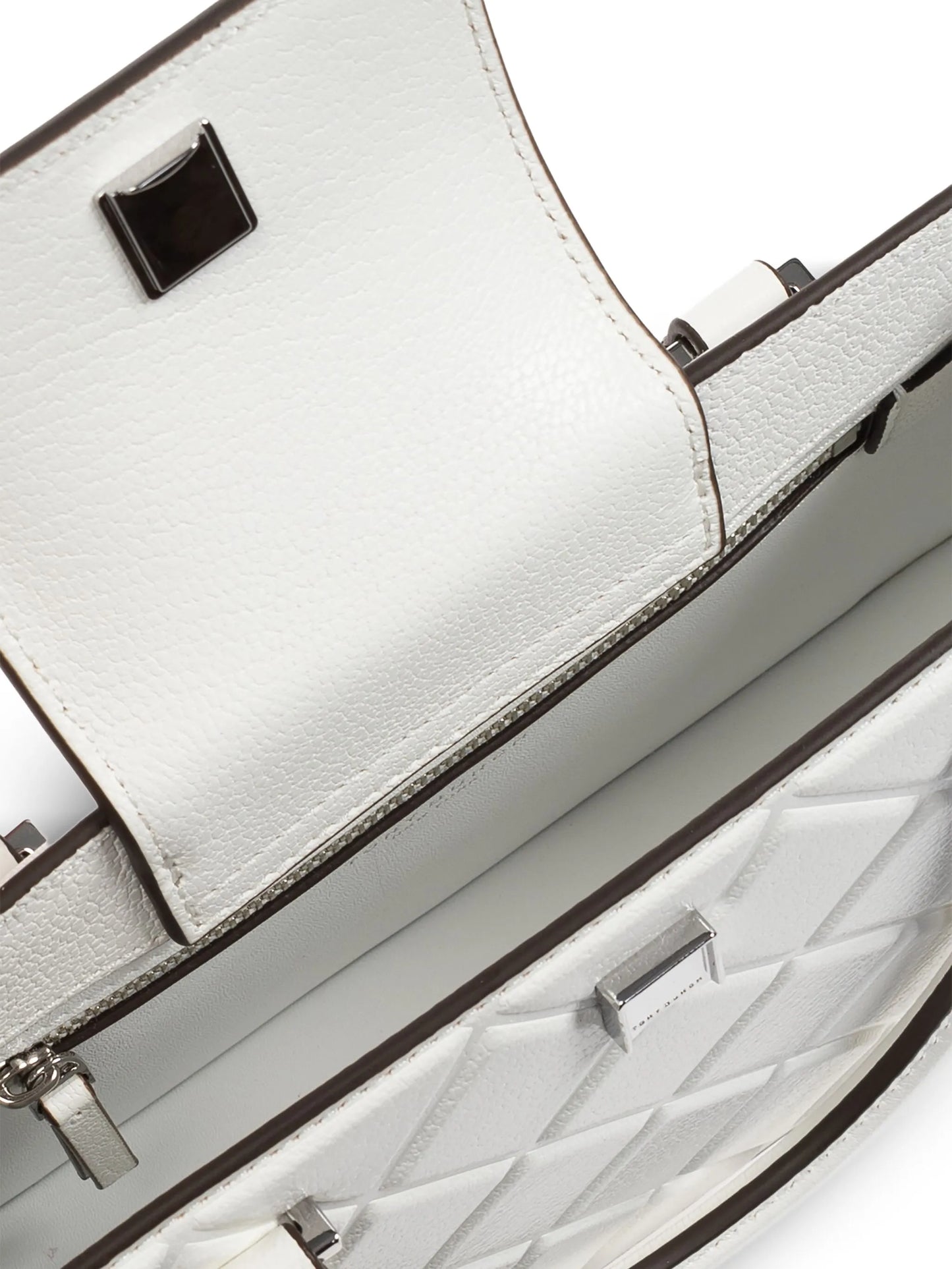 logo-embossed bag