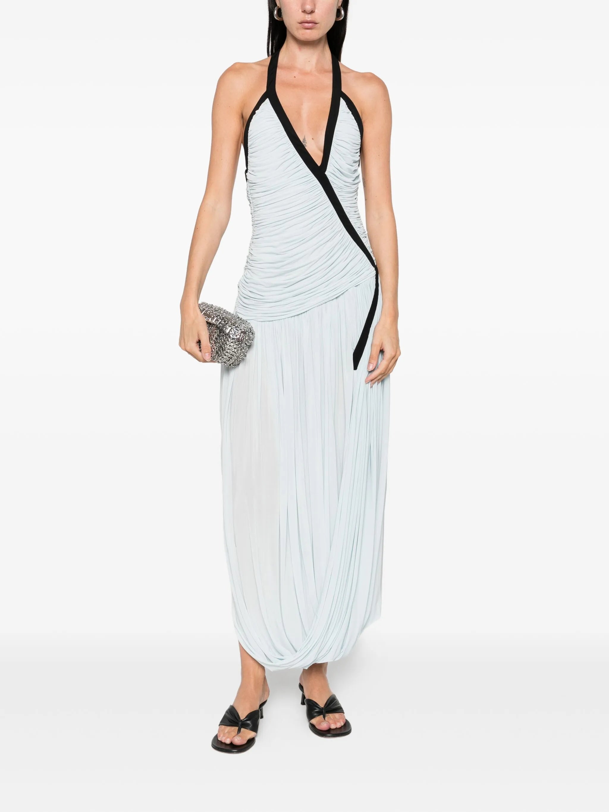 sleeveless jersey dress