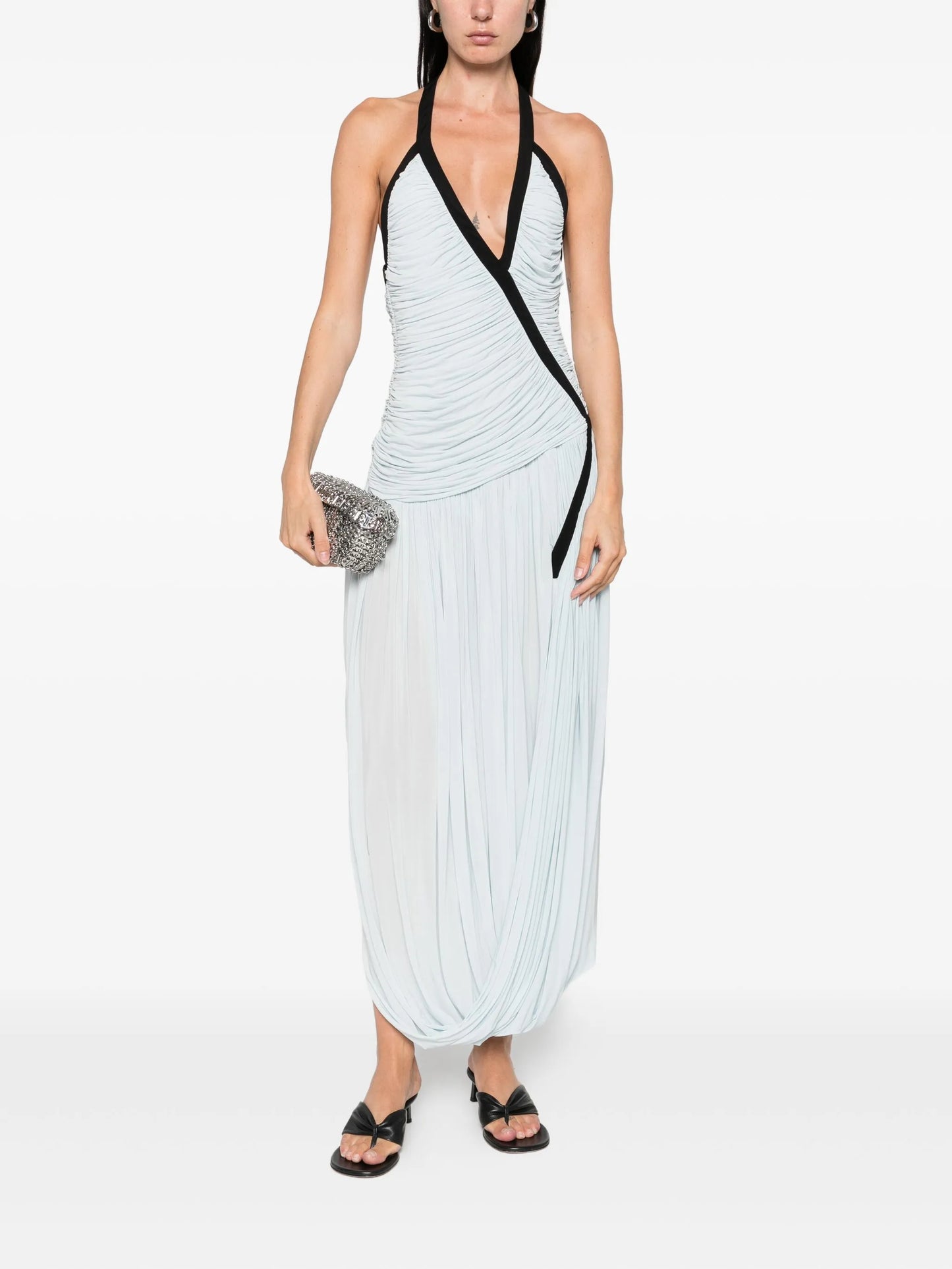 sleeveless jersey dress