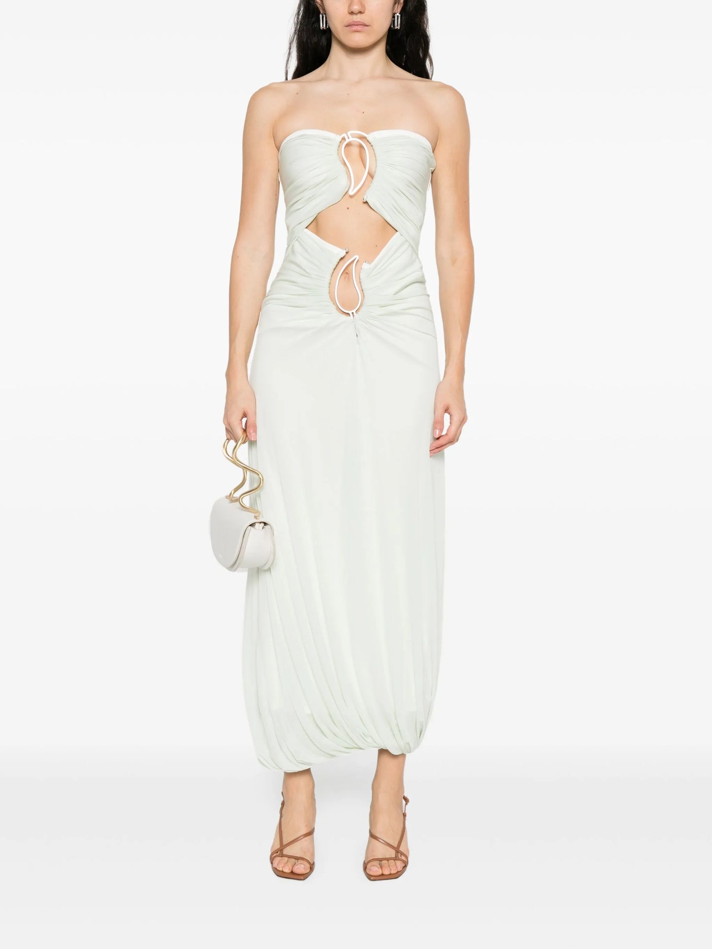 paisley-ring dress