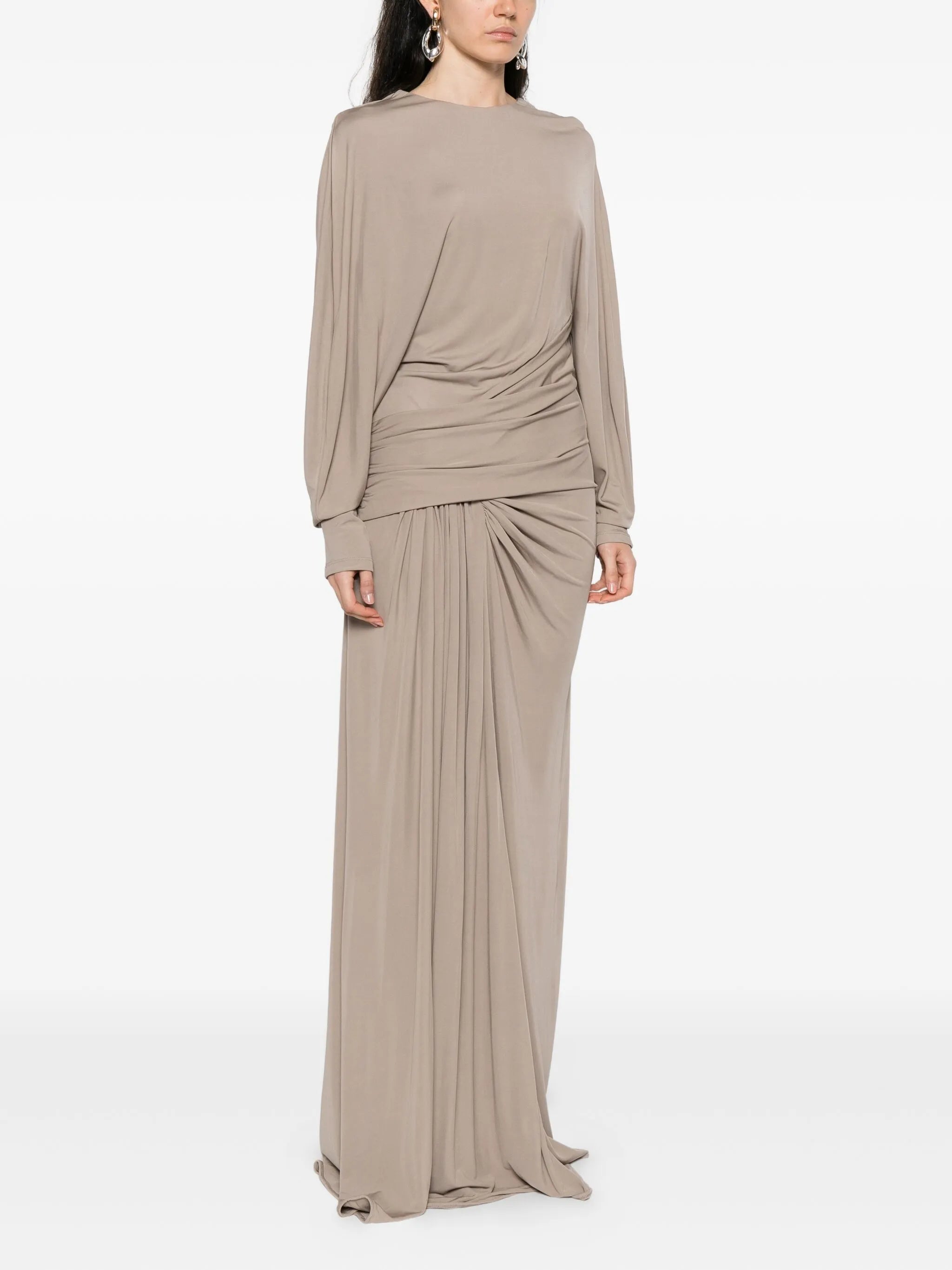 draped jersey dress