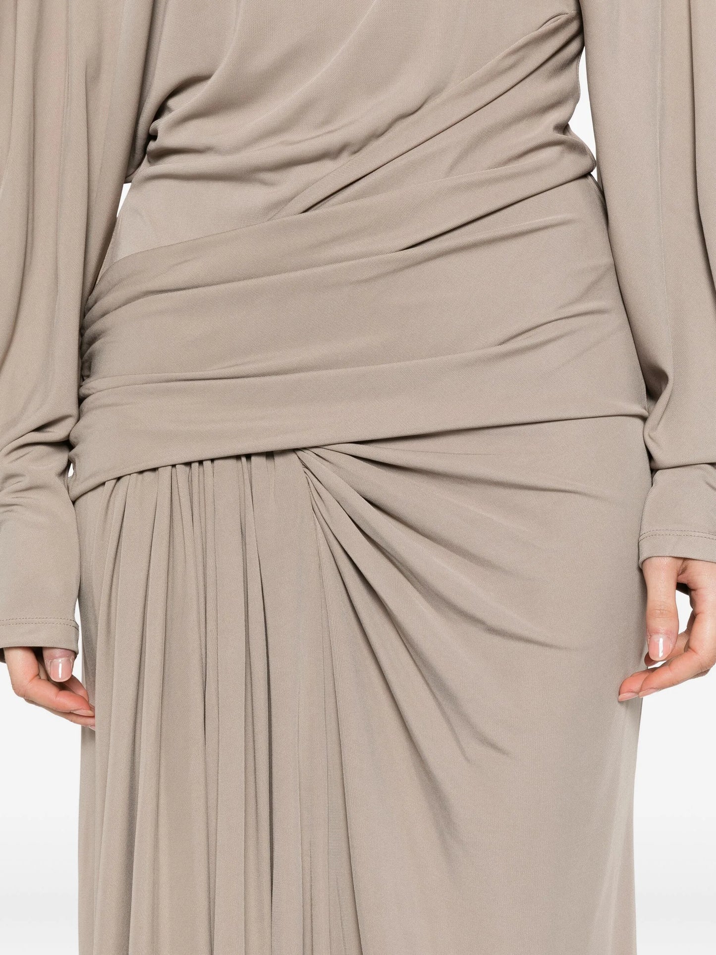 draped jersey dress