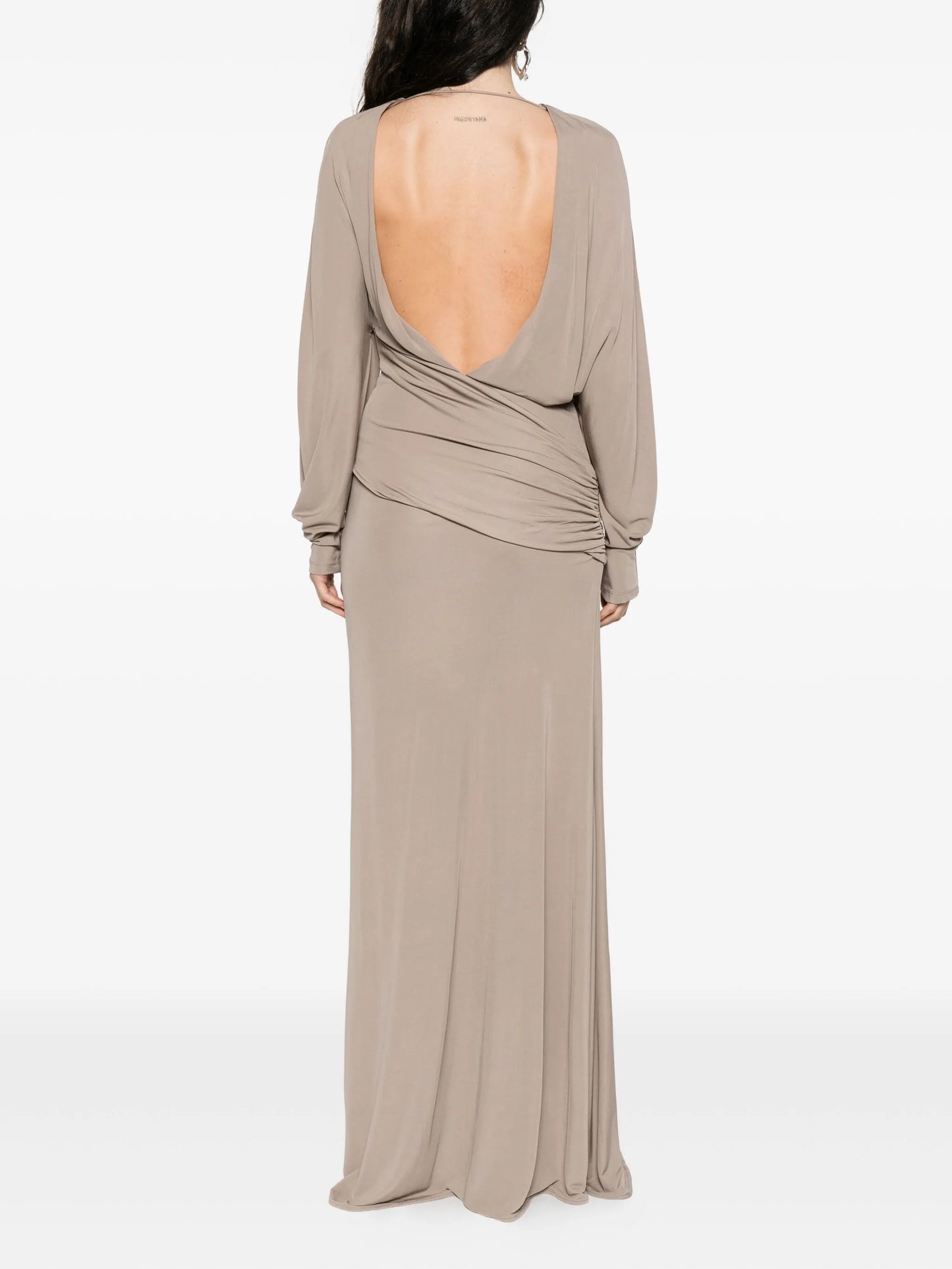 draped jersey dress