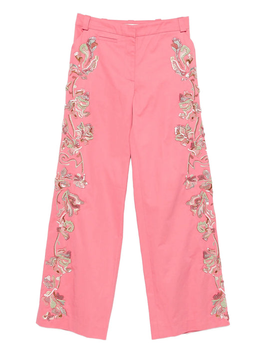 straight-leg trousers