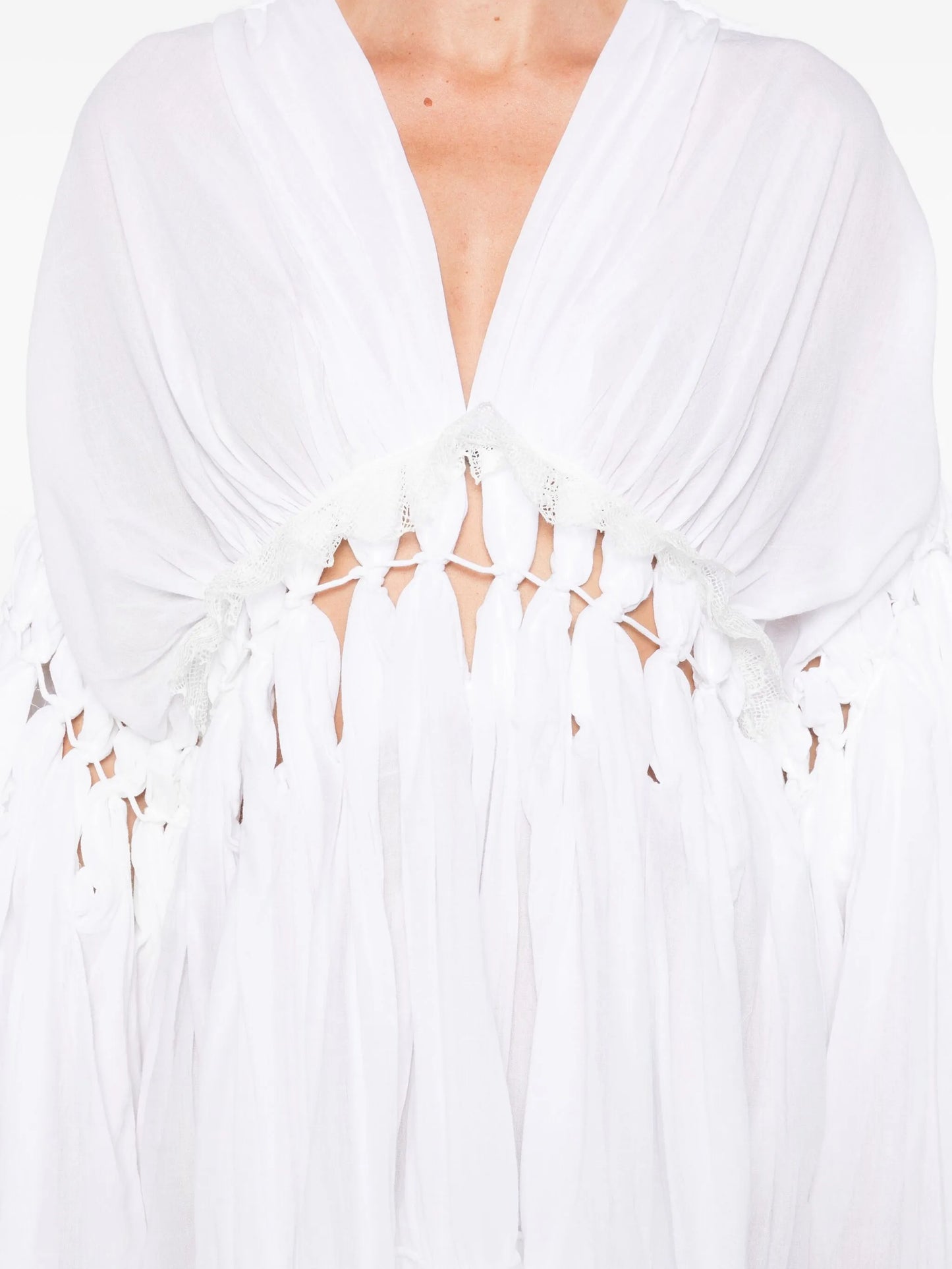 cotton-blend dress