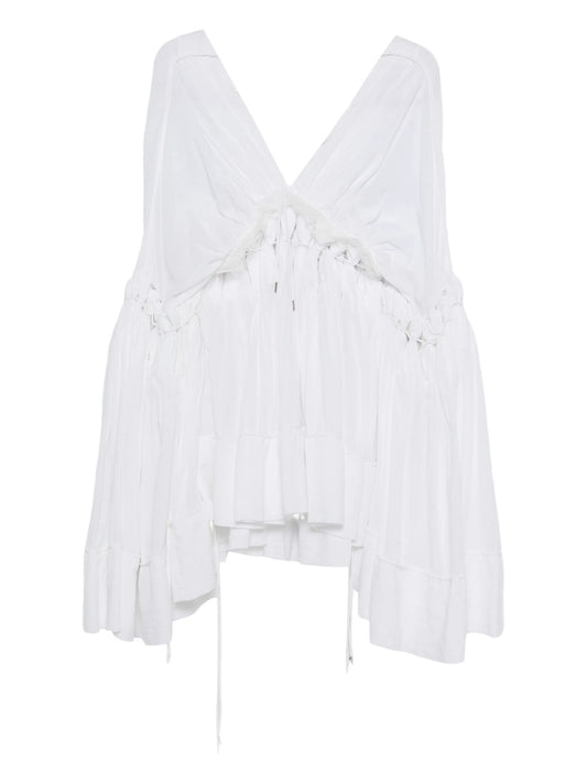 cotton-blend dress