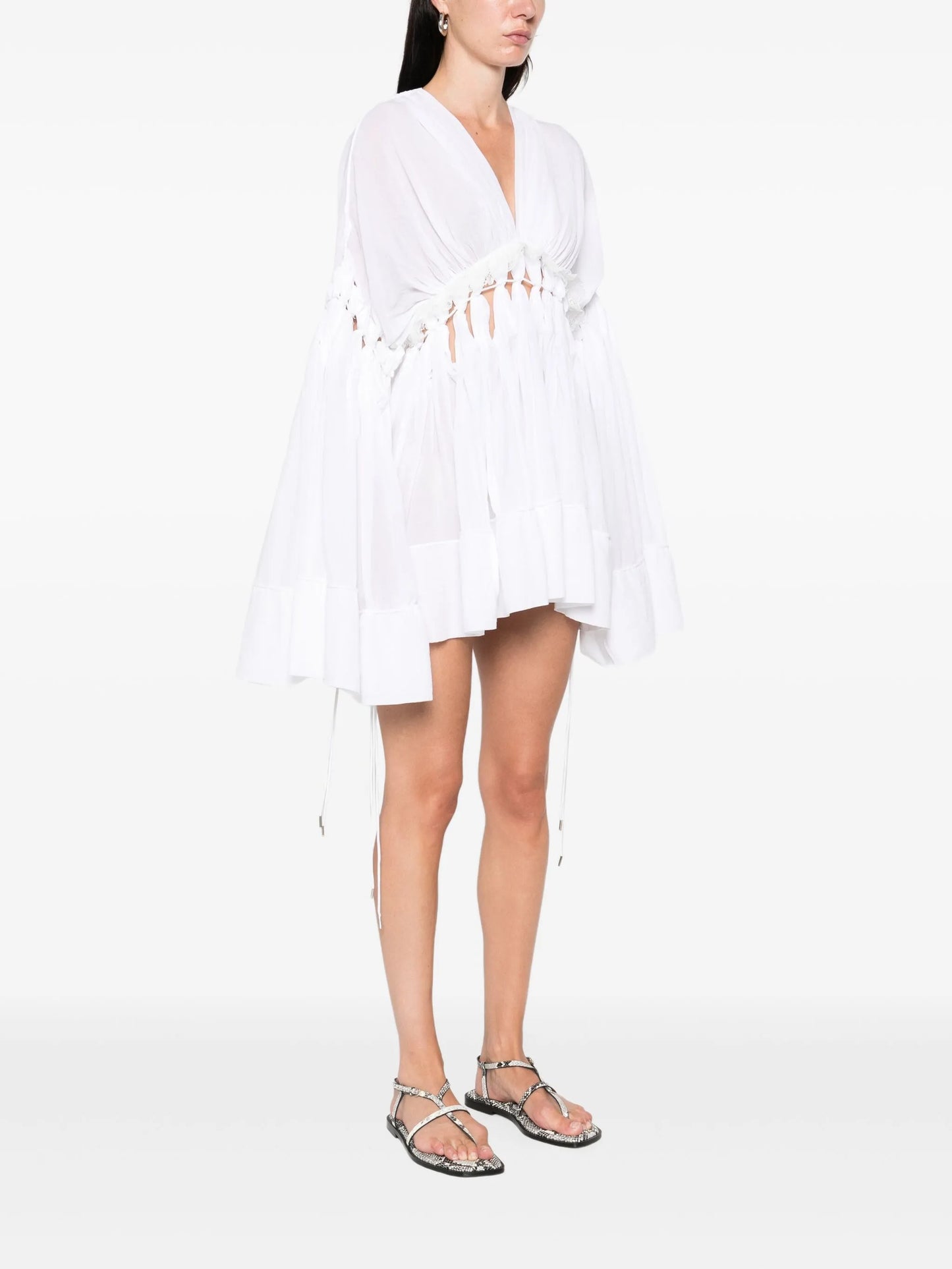 cotton-blend dress