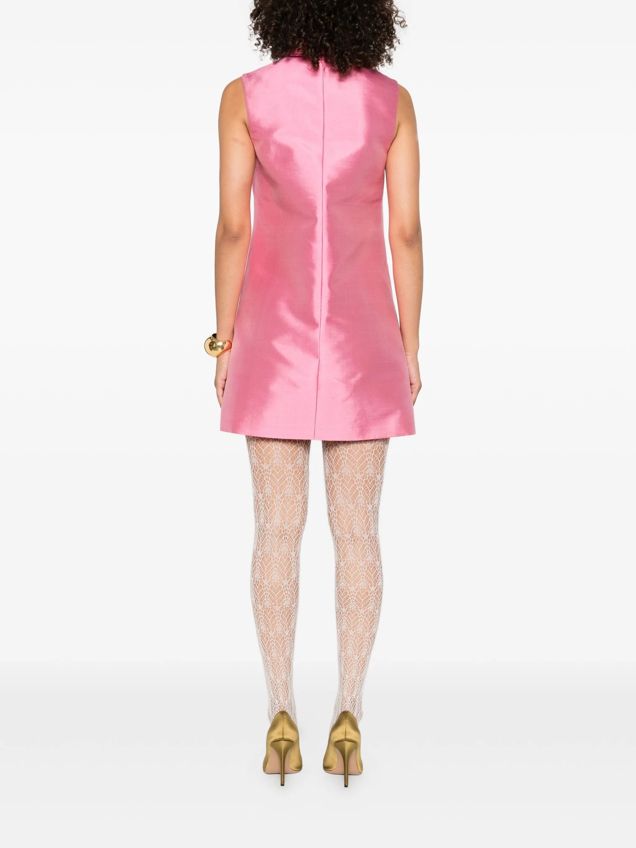 bow-detail mini dress
