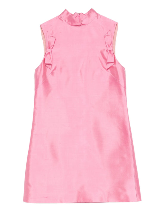 bow-detail mini dress