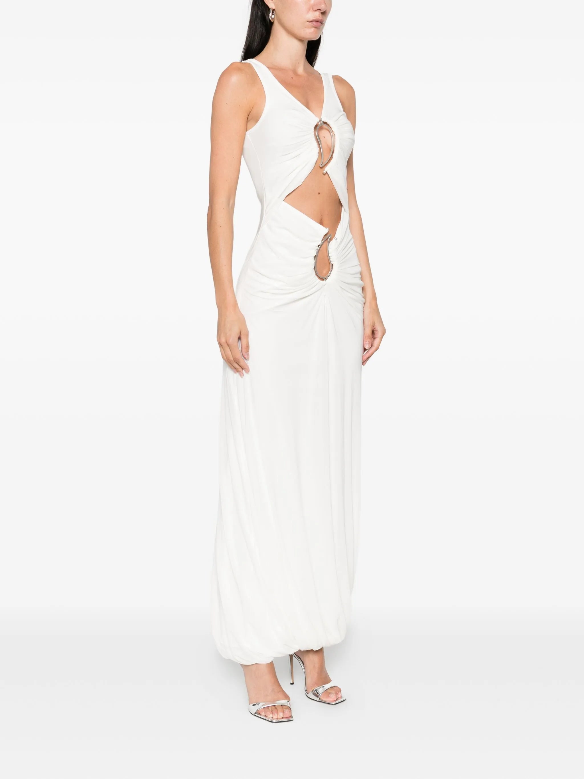 paisley-ring dress