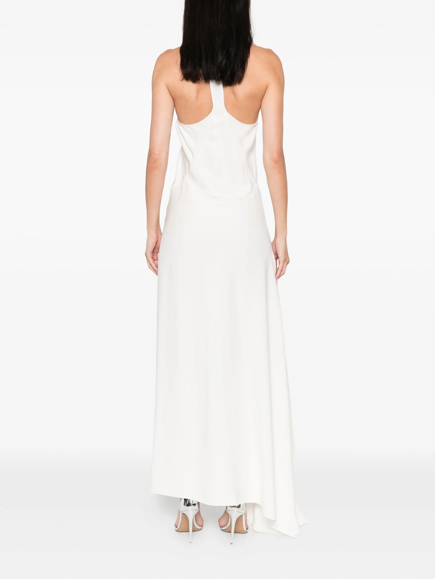 scoop-neck dress