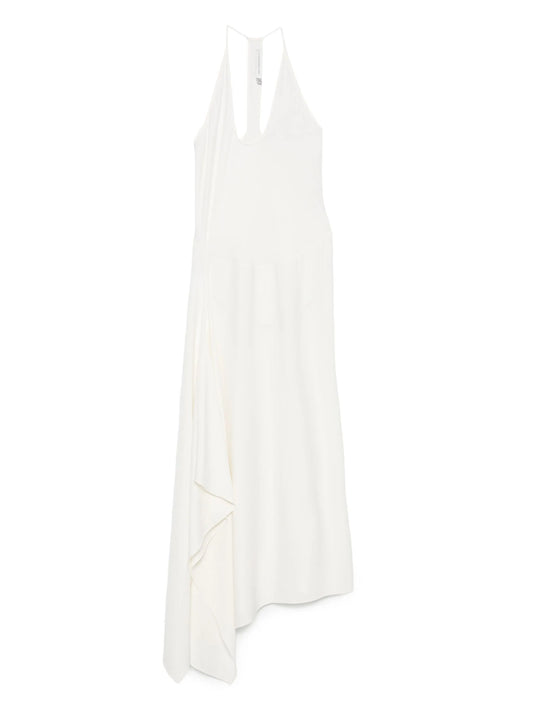 scoop-neck dress
