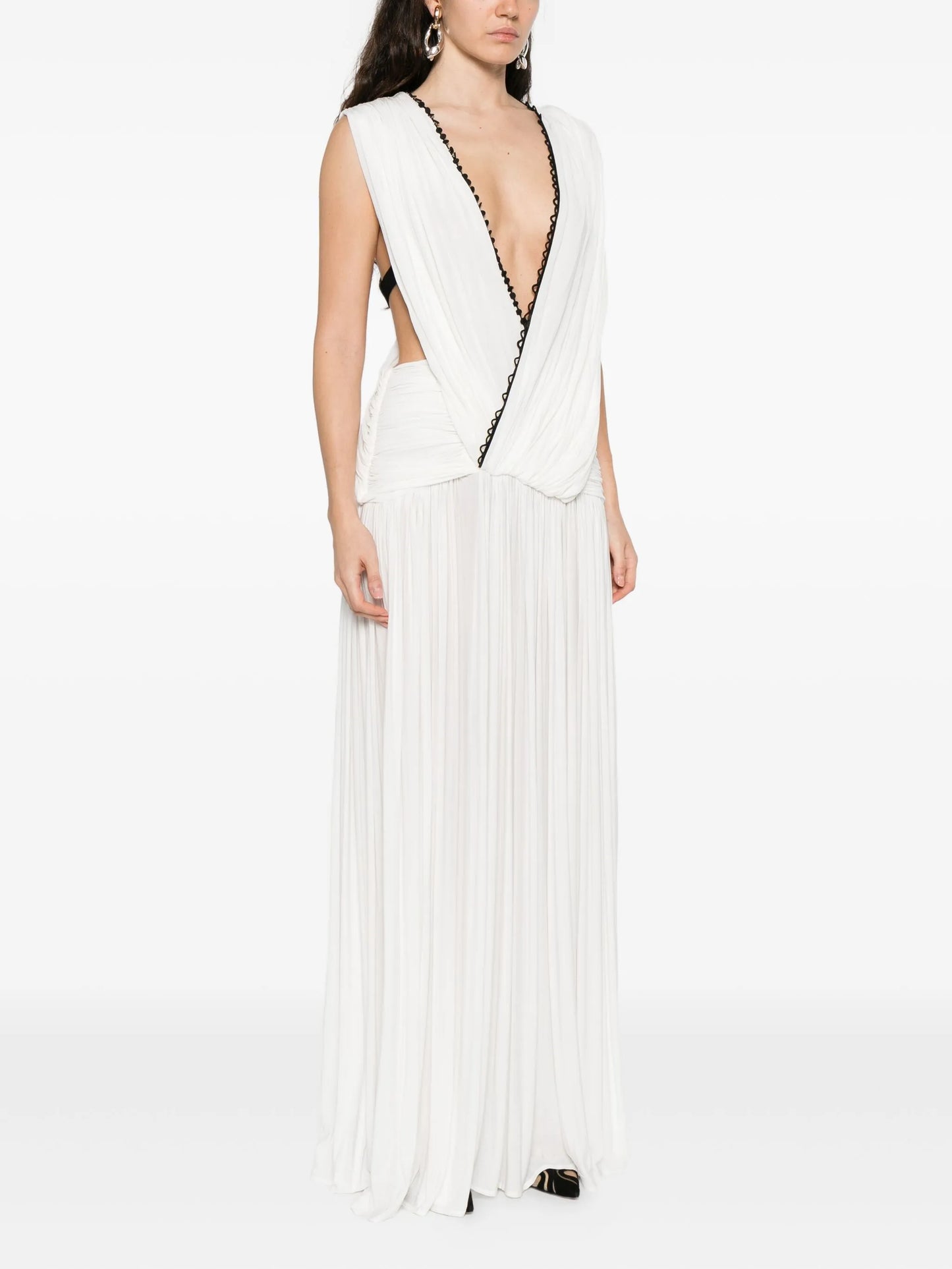 plunge v-neck dress