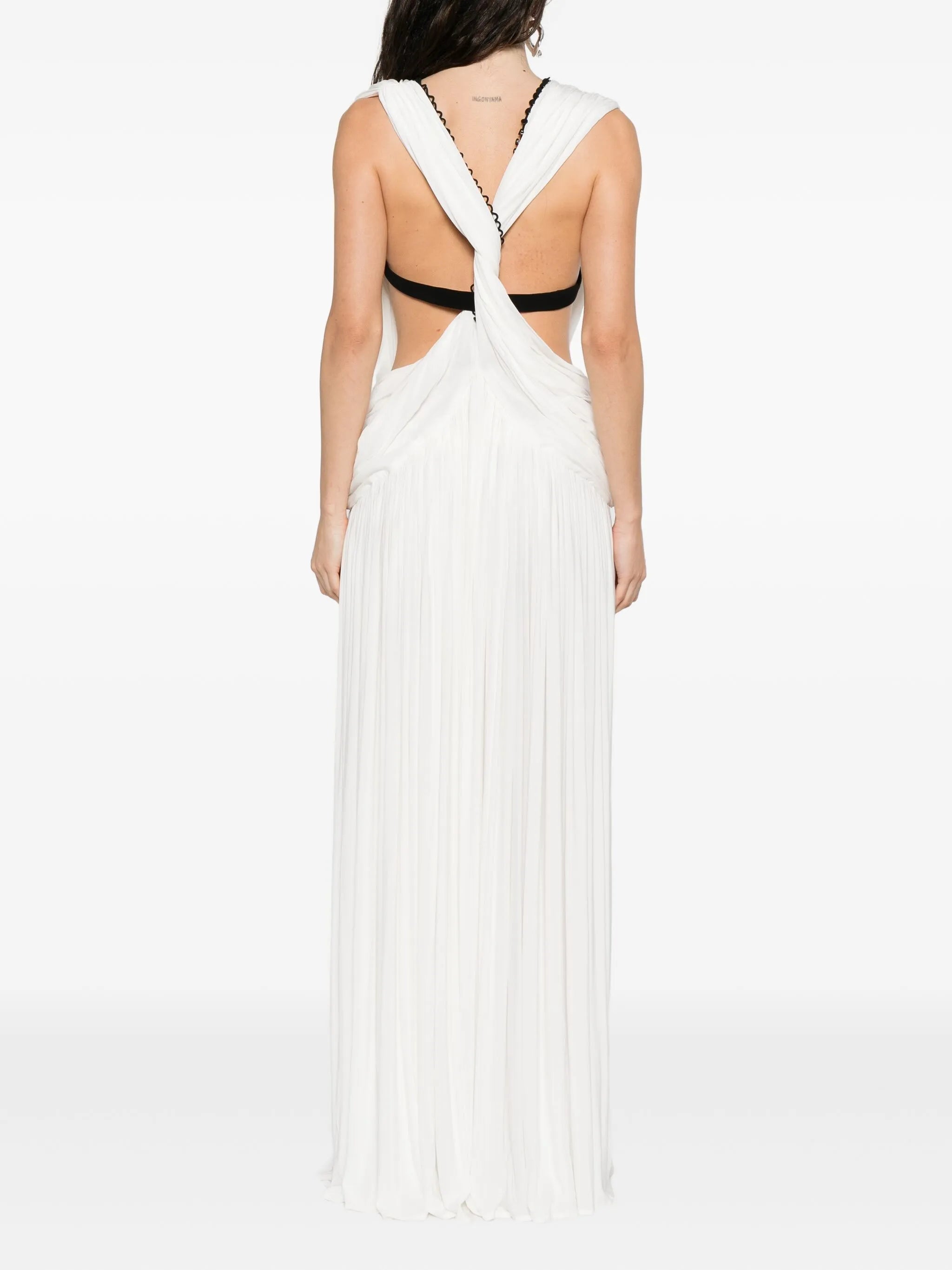plunge v-neck dress