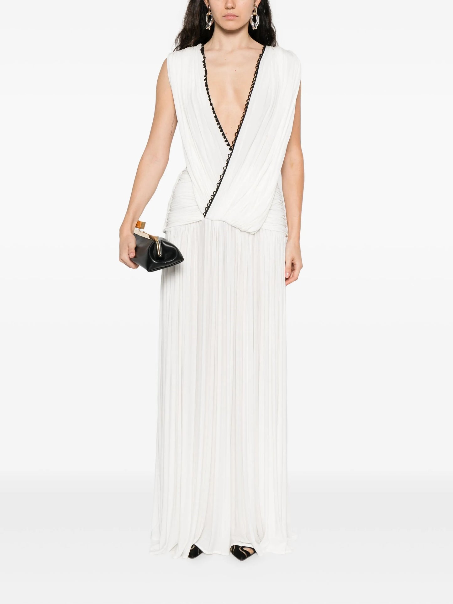 plunge v-neck dress