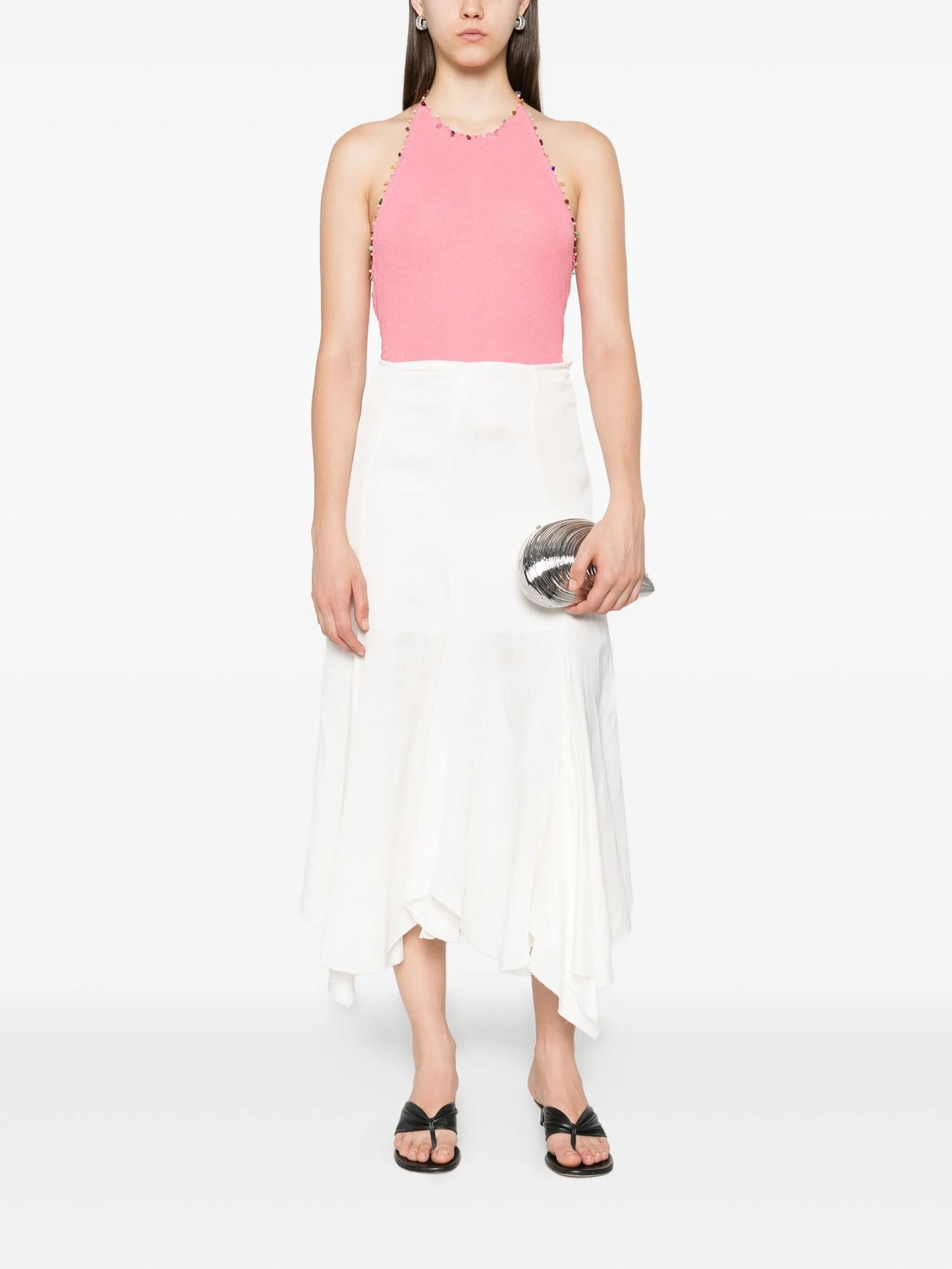 beaded halterneck top