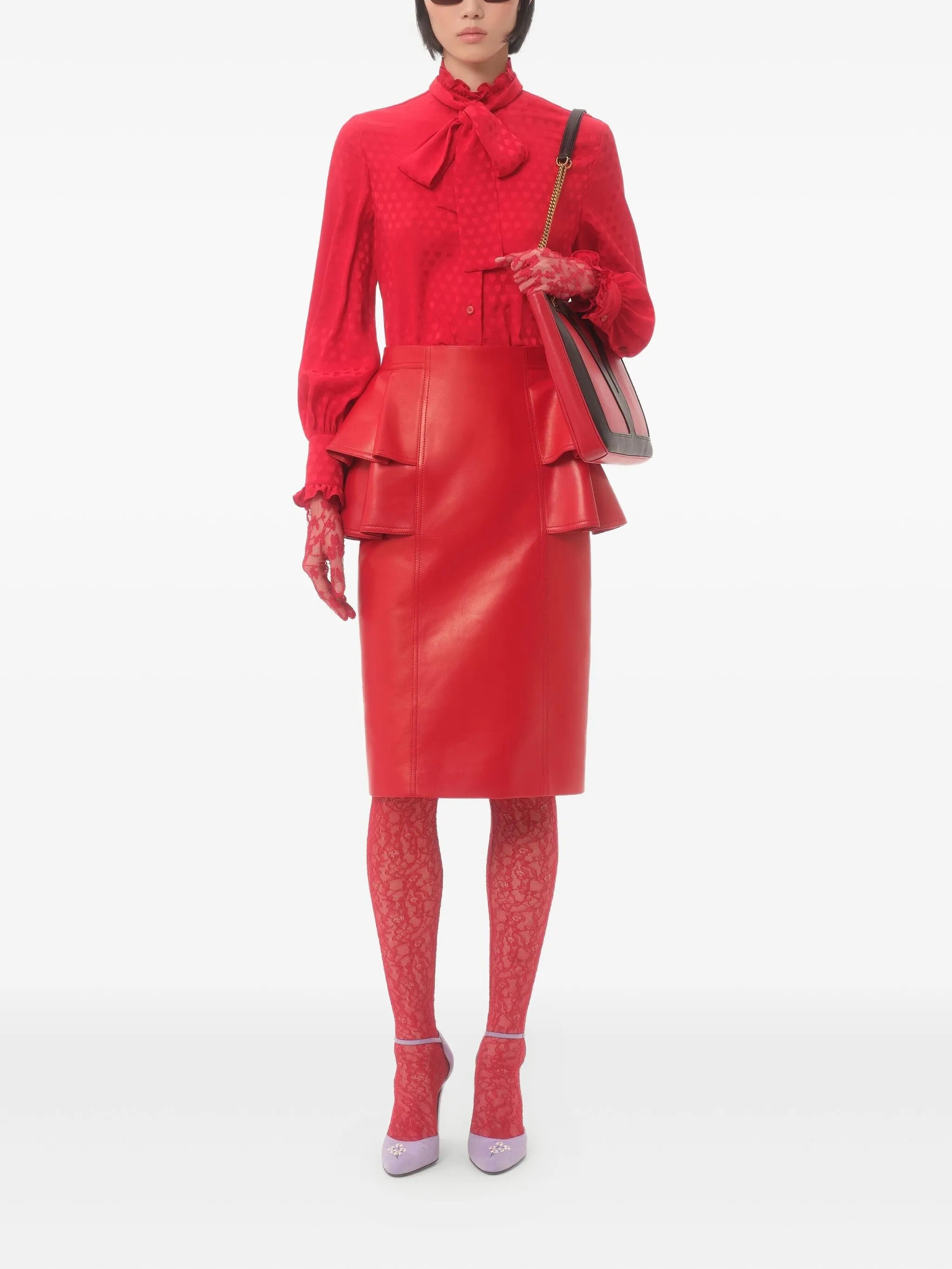 Cour de Coeur-print shirt