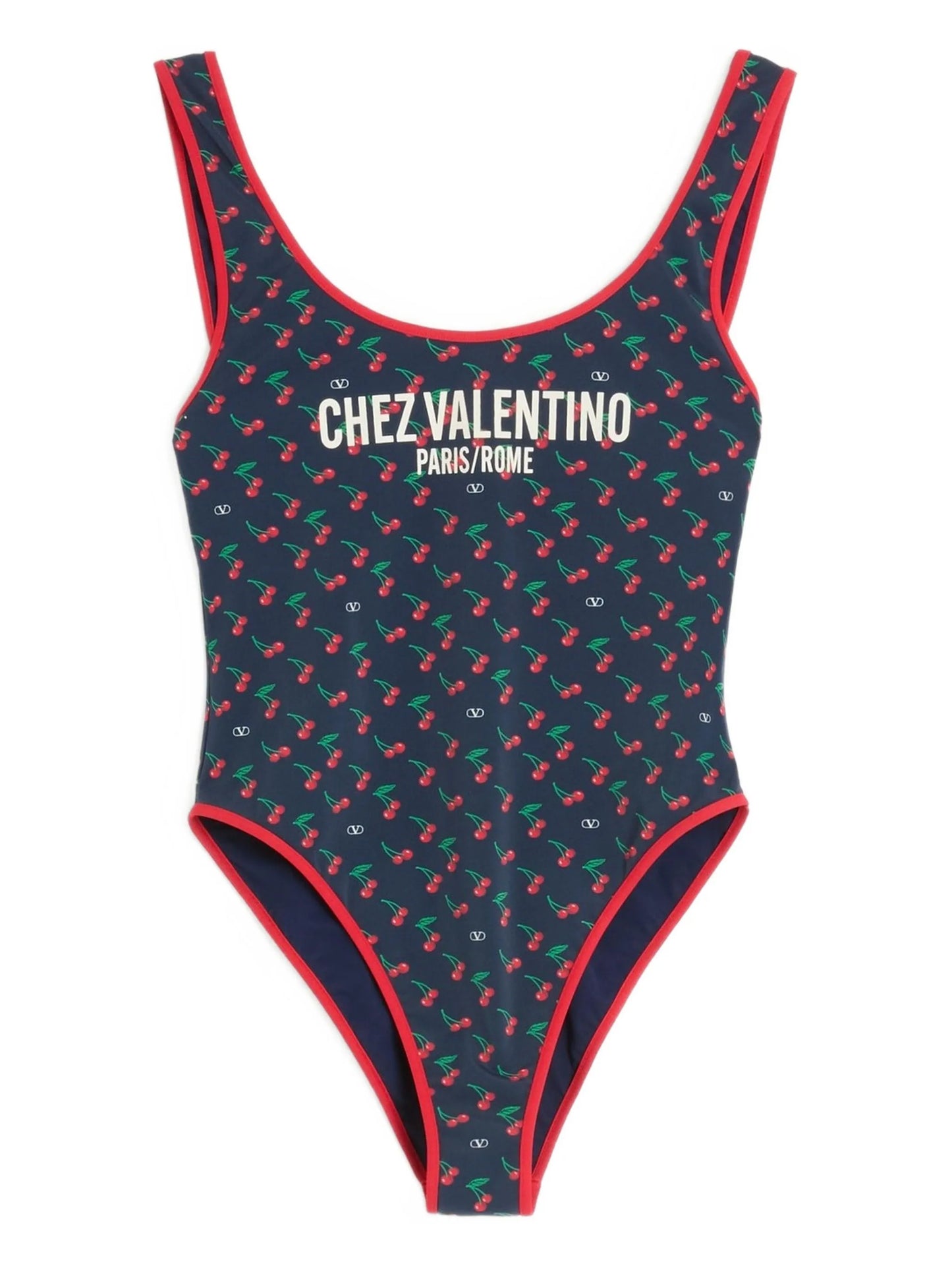 Cherryfic-print swimsuit